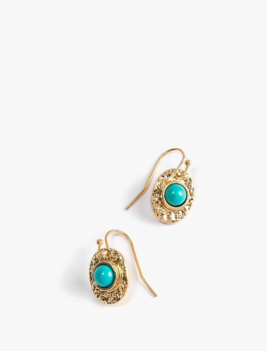  Kadın Küpe Vintage Görünümlü Taşlı