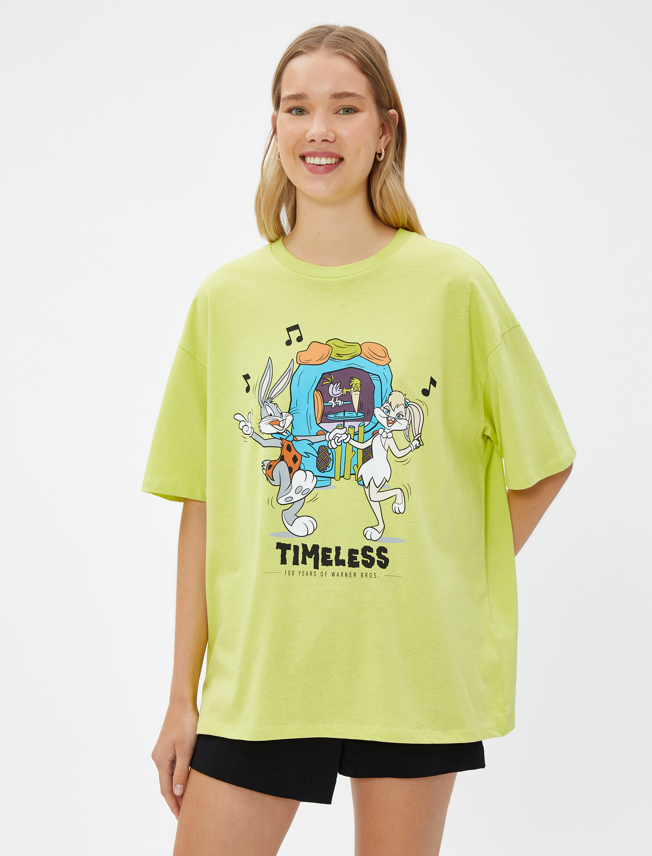   Bugs Bunny Tişört Baskılı Lisanslı Kısa Kollu Pamuklu