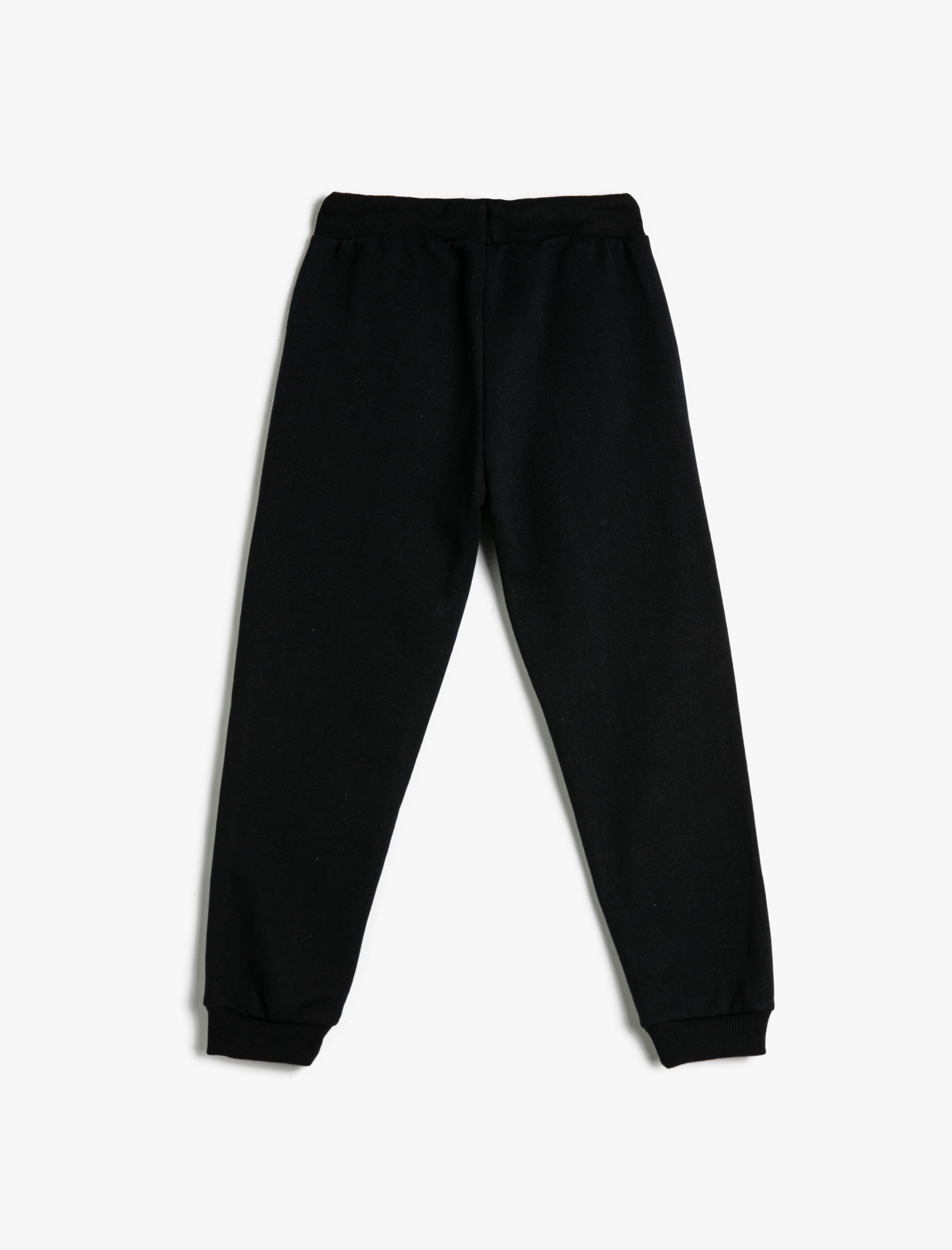  Erkek Çocuk Jogger Eşofman Altı Beli Bağlamalı Renk Kontrastlı Cepli