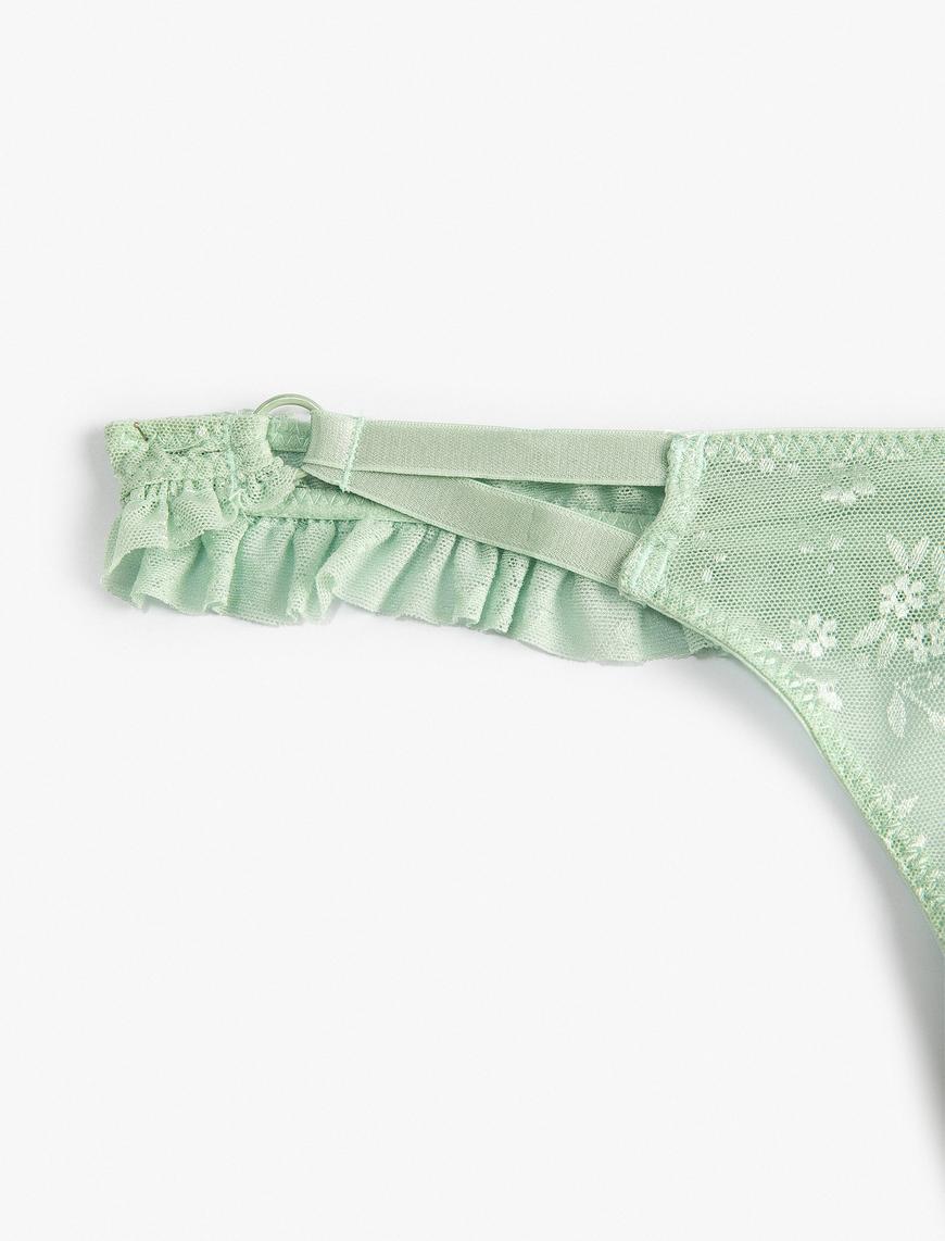   String Külot Dantelli Fırfırlı