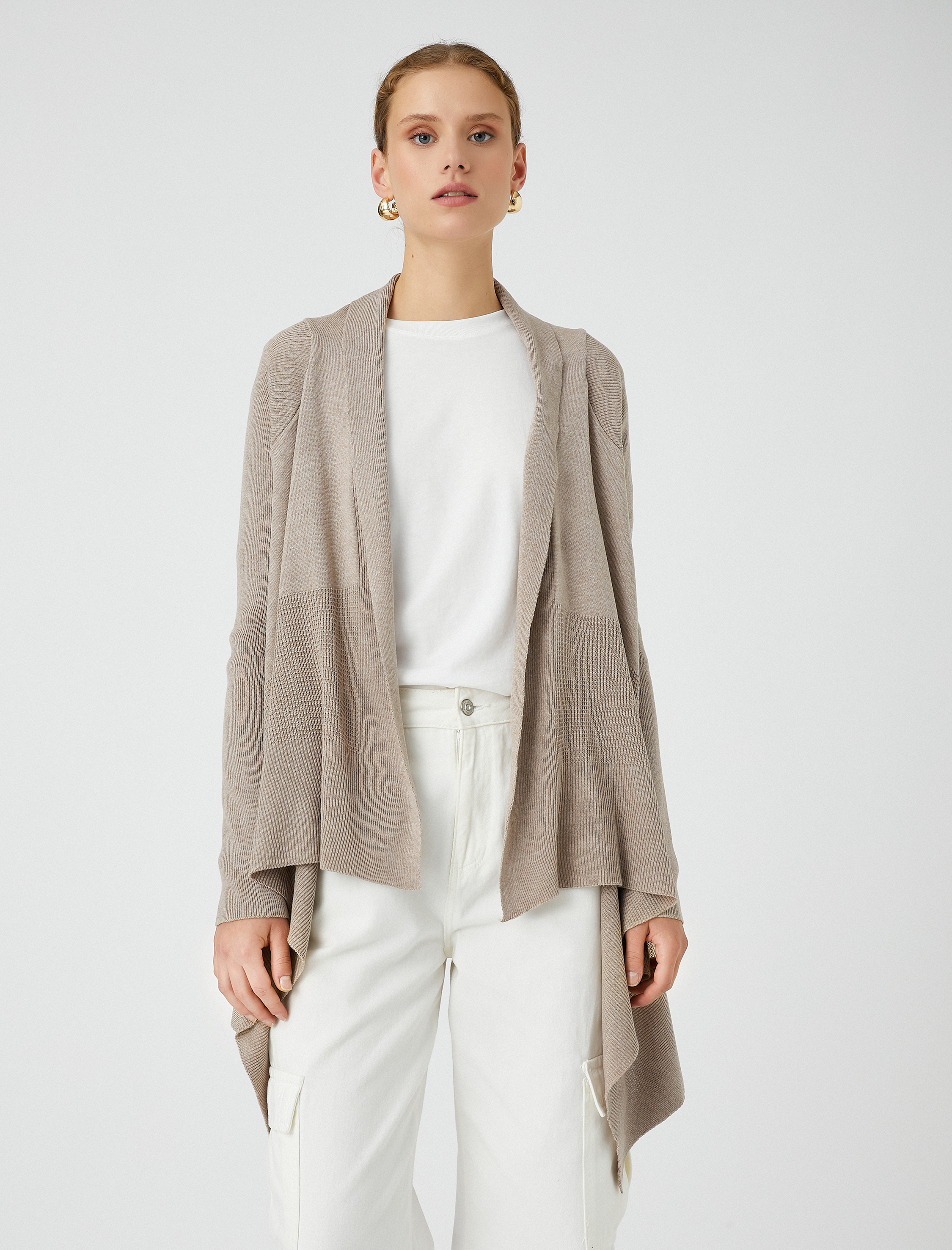 Oversize Hırka Dökümlü