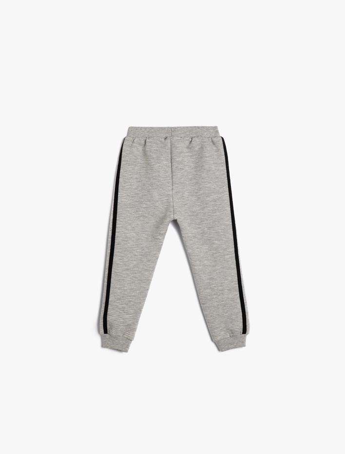 Erkek Bebek Jogger Eşofman Altı Beli Bağlamalı Şerit Detaylı