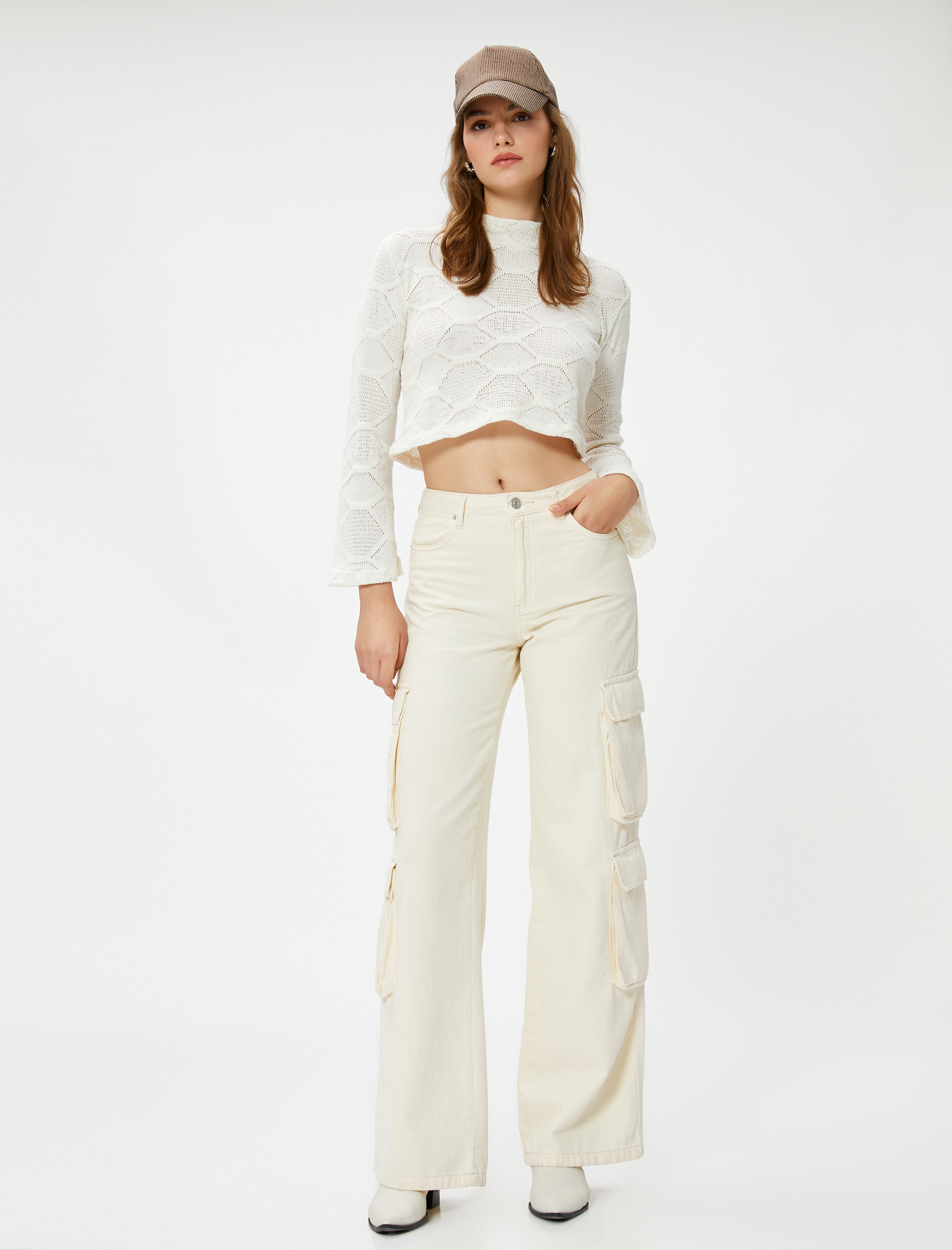   Crop Kazak Ajurlu Flare Kol