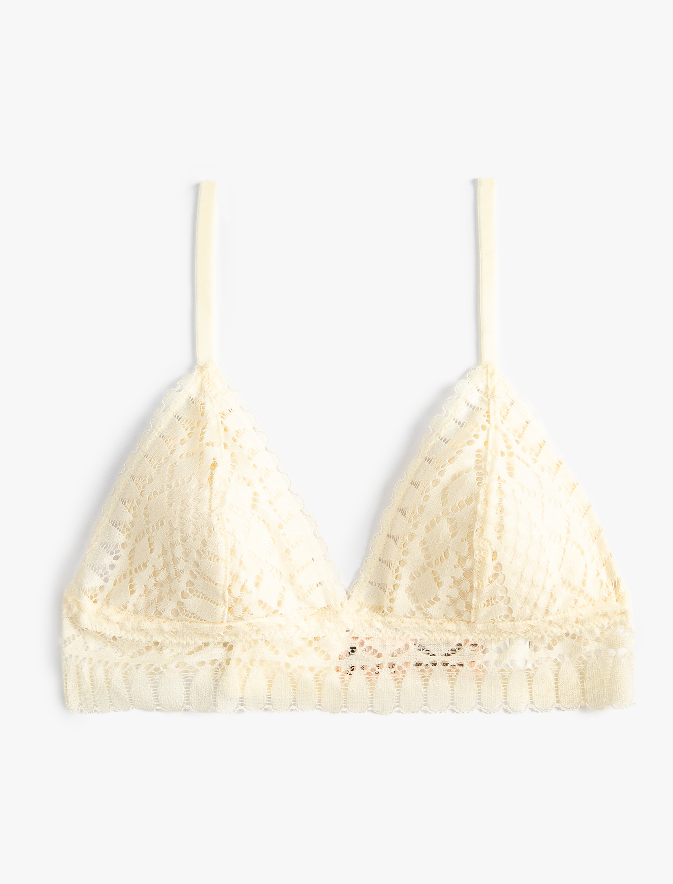   Bralet Sütyen Dantelli Balensiz Dolgusuz Kaplı