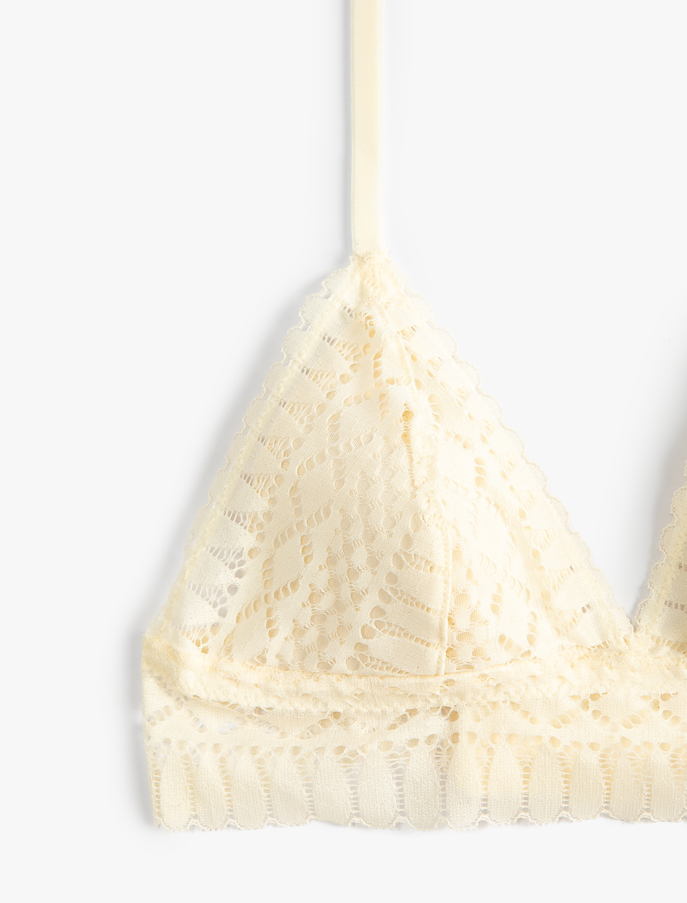   Bralet Sütyen Dantelli Balensiz Dolgusuz Kaplı