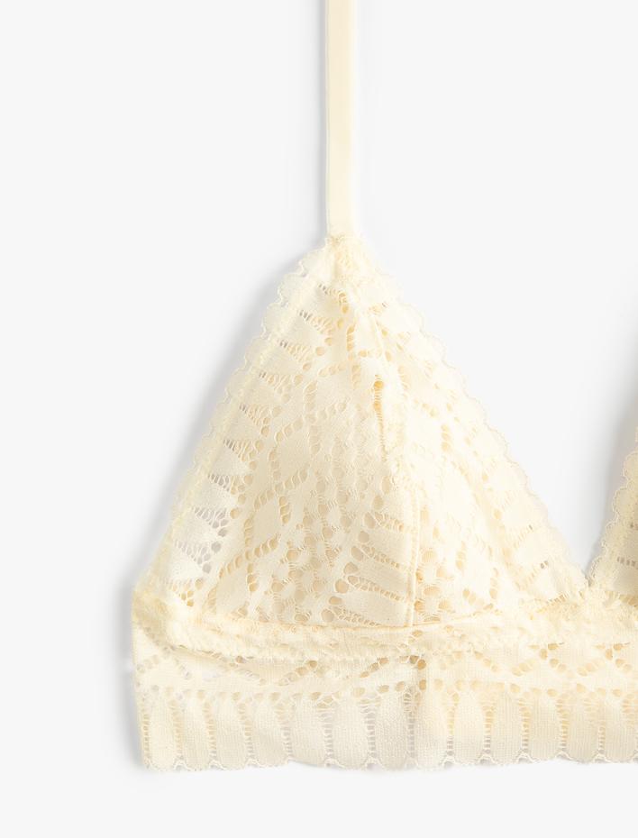  Bralet Sütyen Dantelli Balensiz Dolgusuz Kaplı