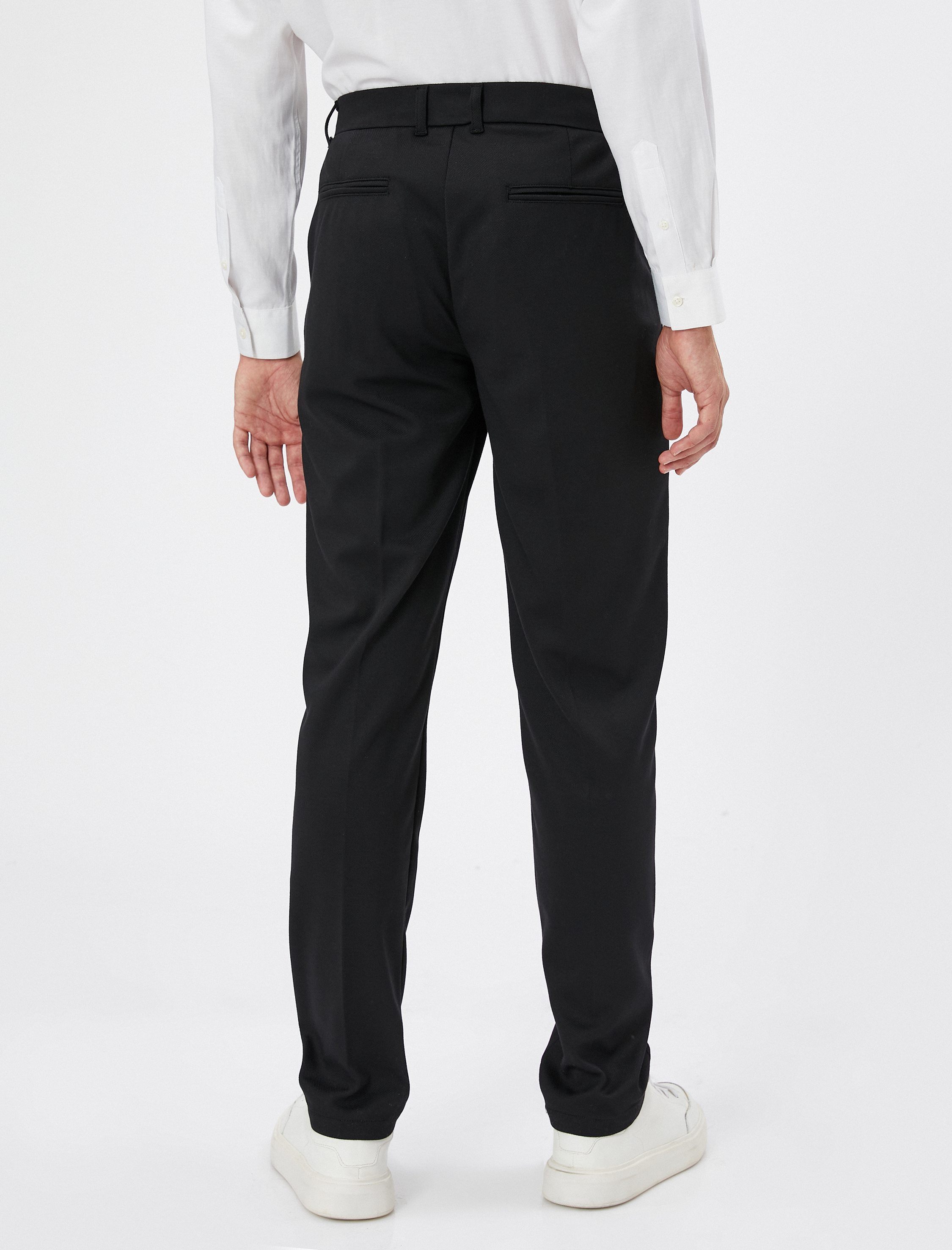   Klasik Pantolon Dar Kesim Cep Detaylı Düğmeli