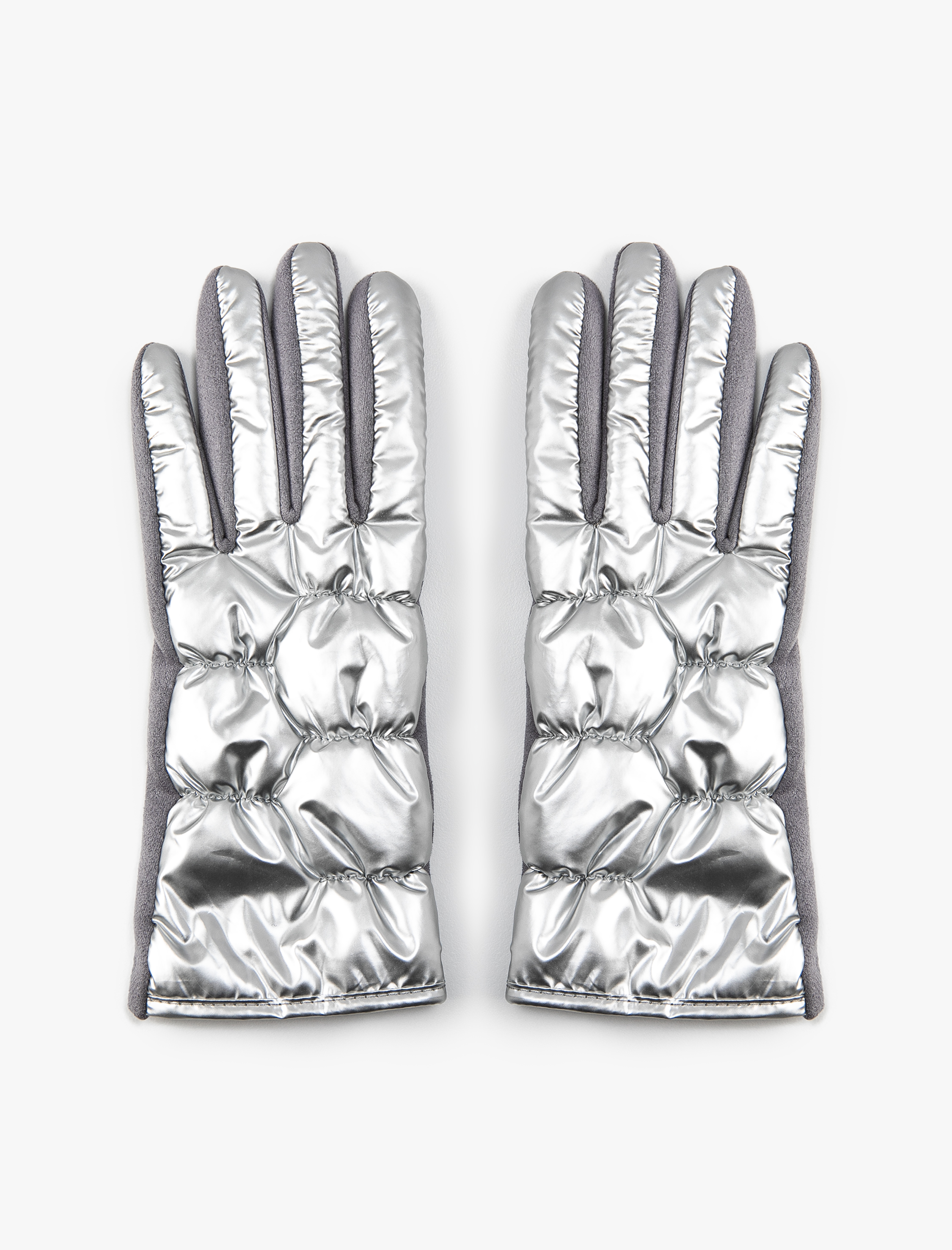  Kadın Eldiven Suni Deri Kapitone Detaylı