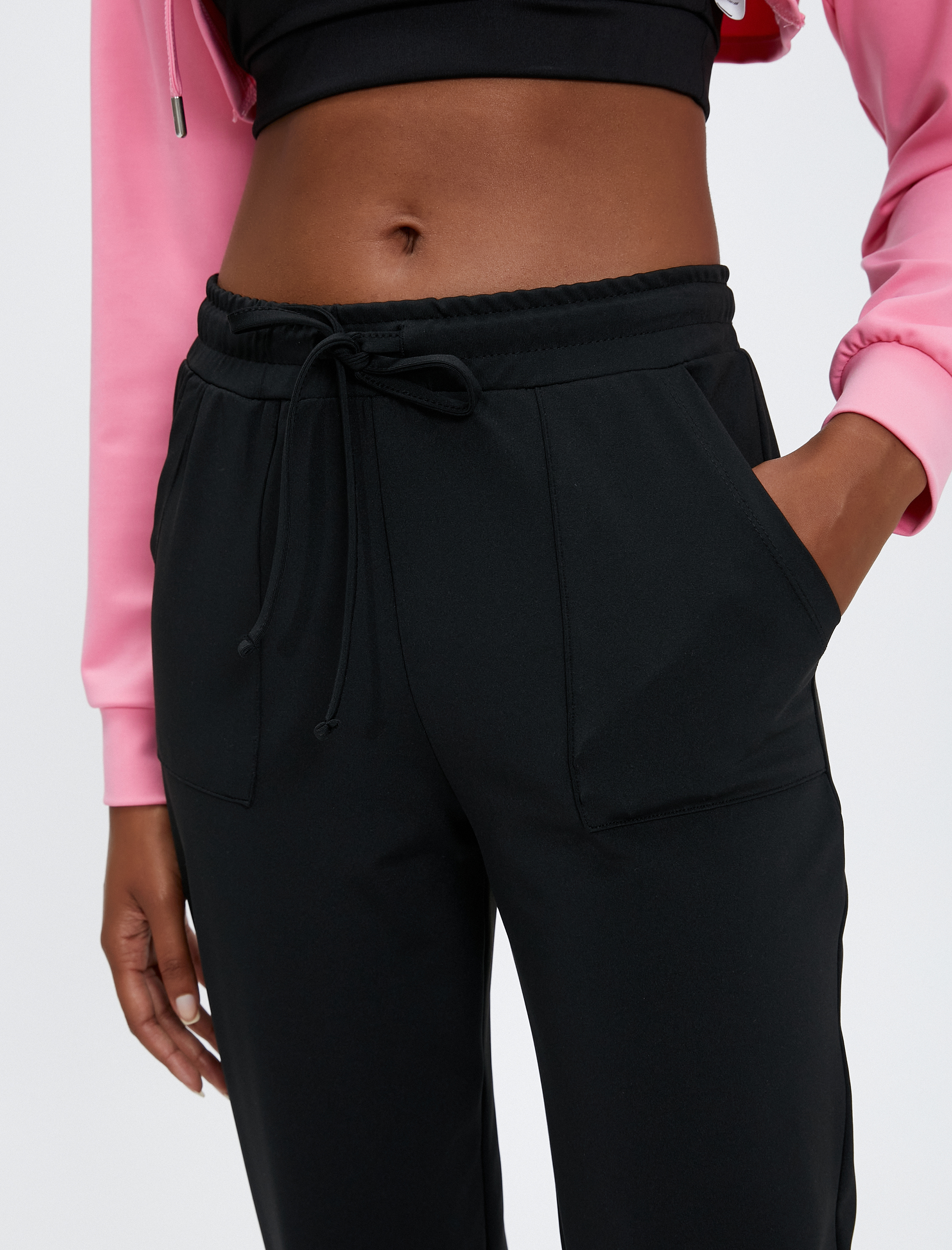   Jogger Eşofman Altı Cep Detaylı Beli Bağcıklı