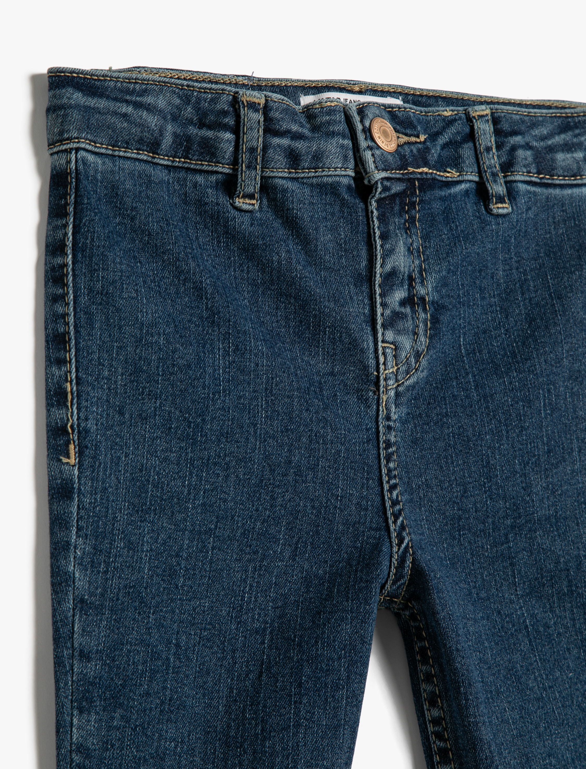  Kız Çocuk Kot Pantolon Dar Paça Pamuklu Modal Kumaş Karışımlı - Skinny Jean