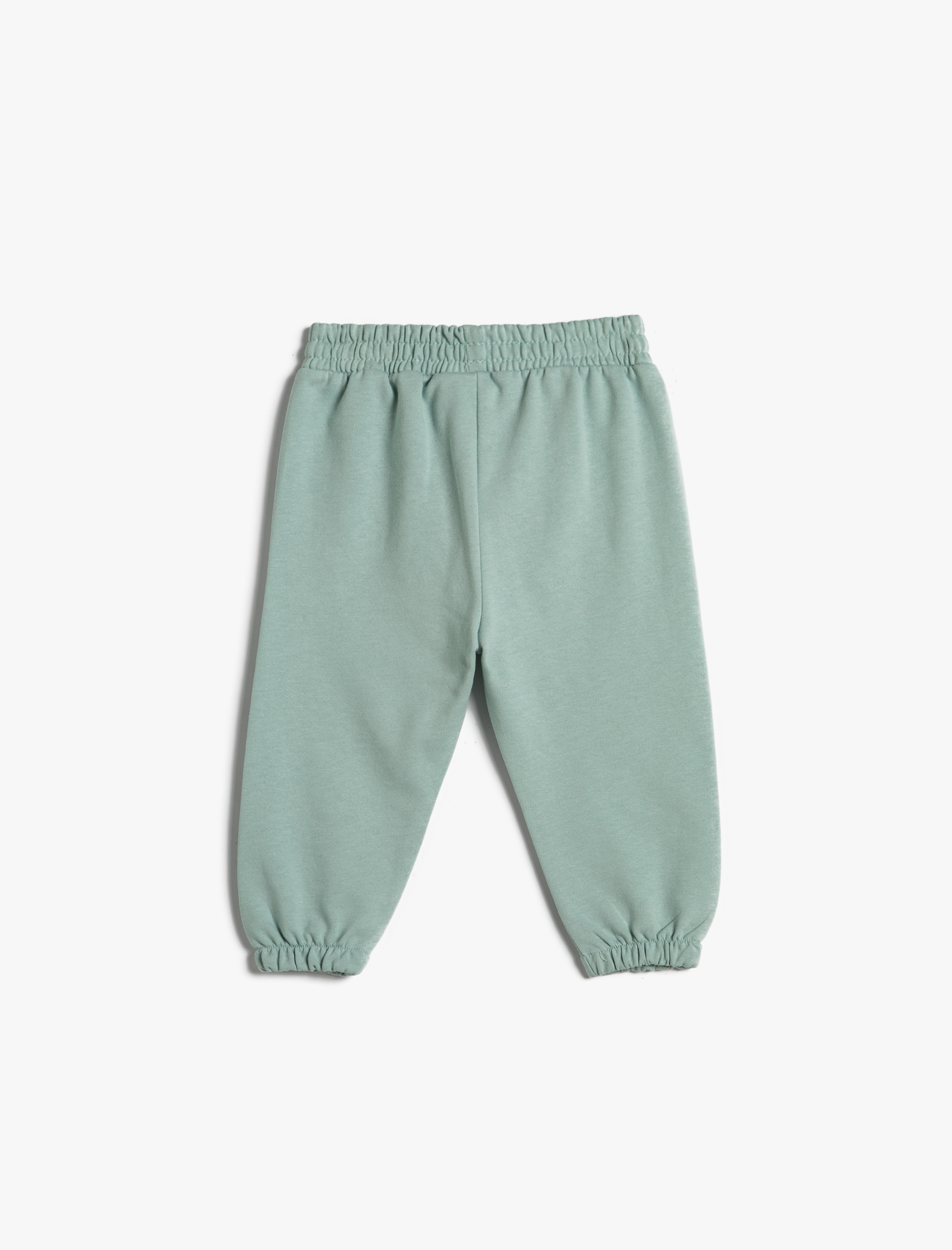  Kız Bebek Basic Jogger Eşofman Altı Beli Lastikli Şardonlu Pamuklu