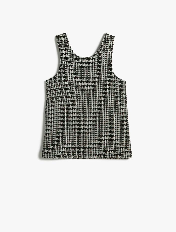 Kız Bebek Tüvit Salopet Askılı Cepli Düğme Detaylı