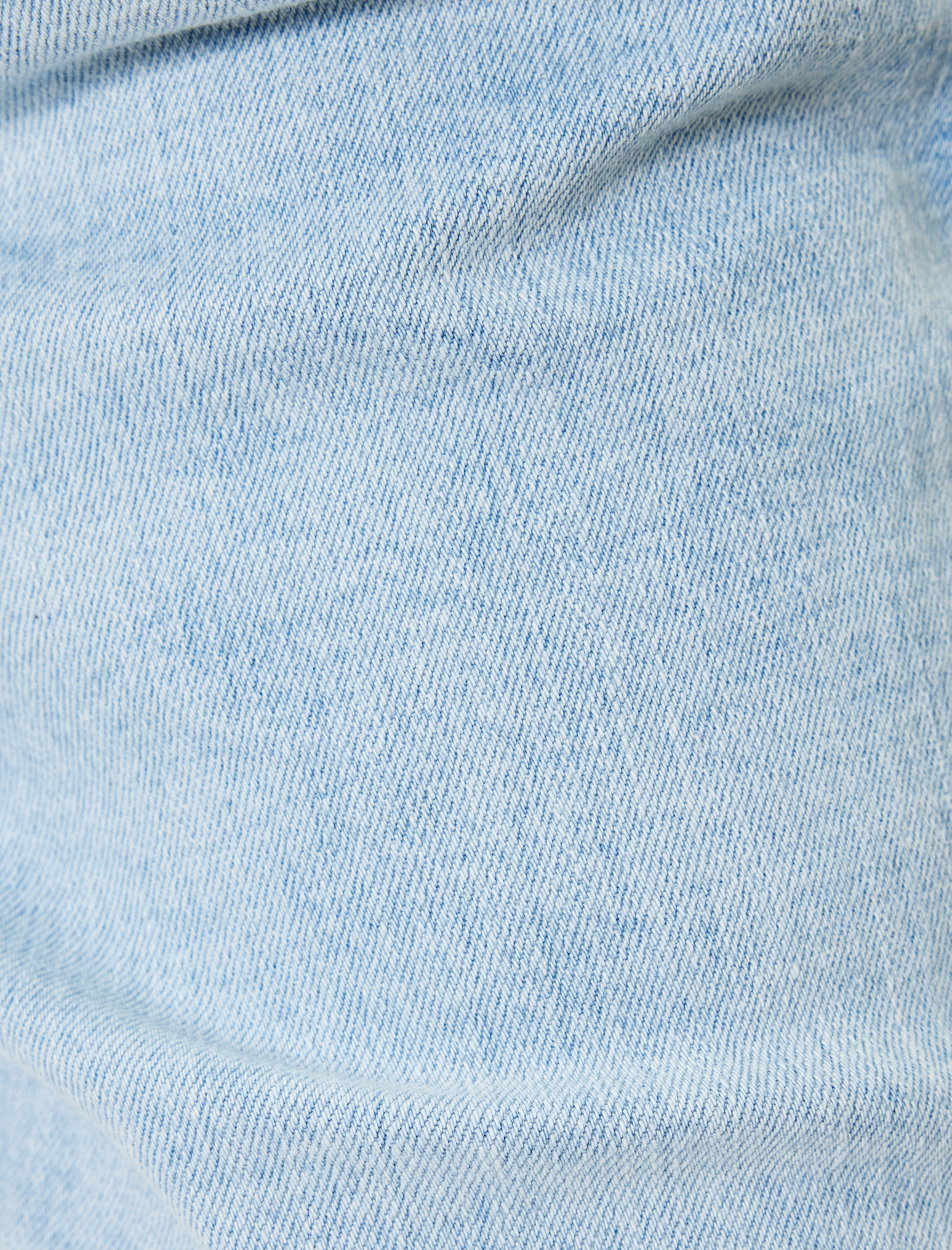   Slim Fit Kot Şort Bermuda Katlama Paçalı Düğme Detaylı