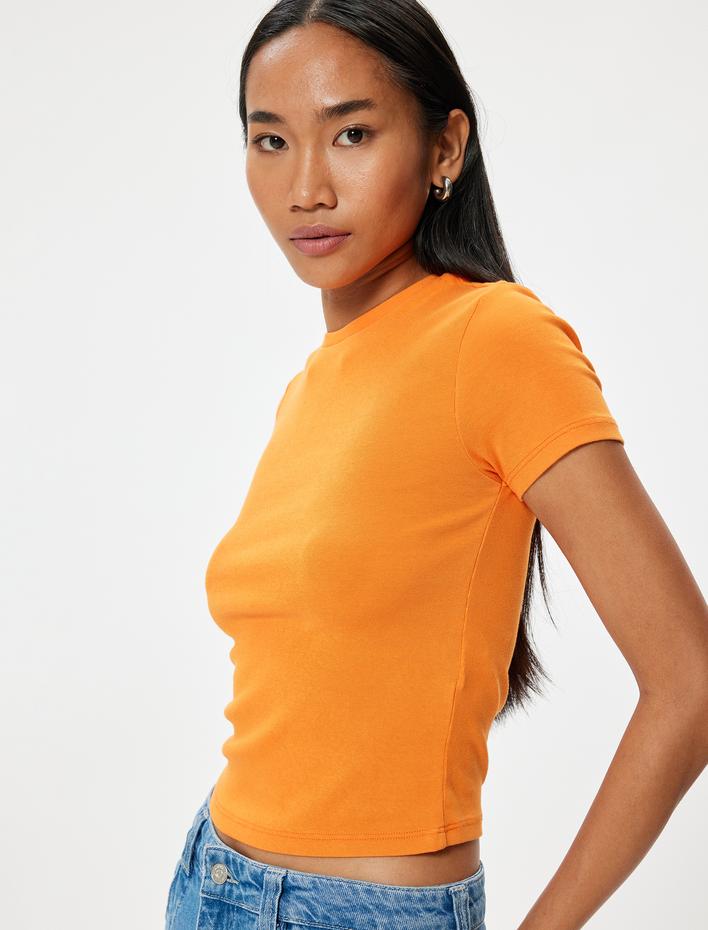  Basic Tişört Kısa Kollu Bisiklet Yaka