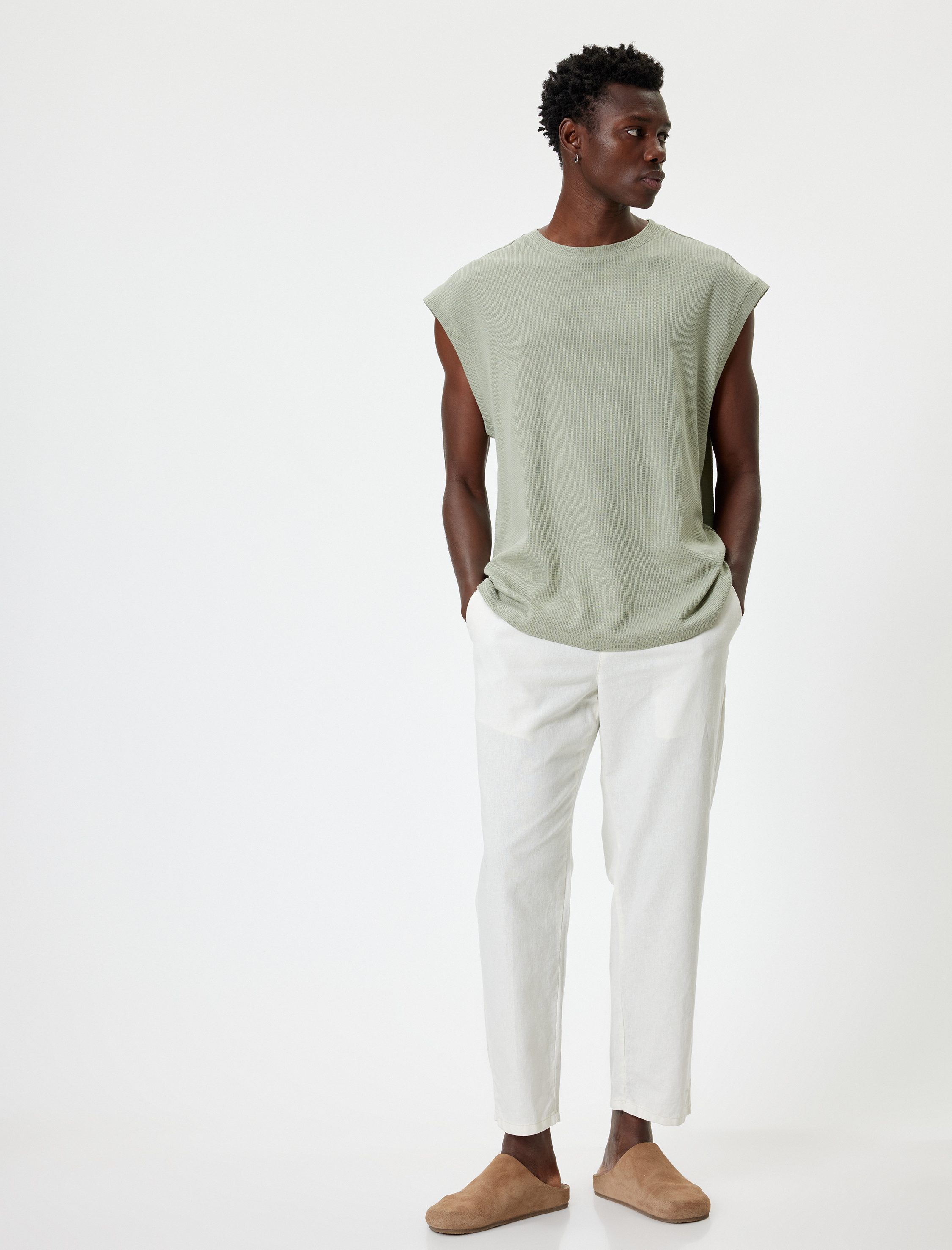   Kolsuz Atlet Bisiklet Yaka Pamuklu