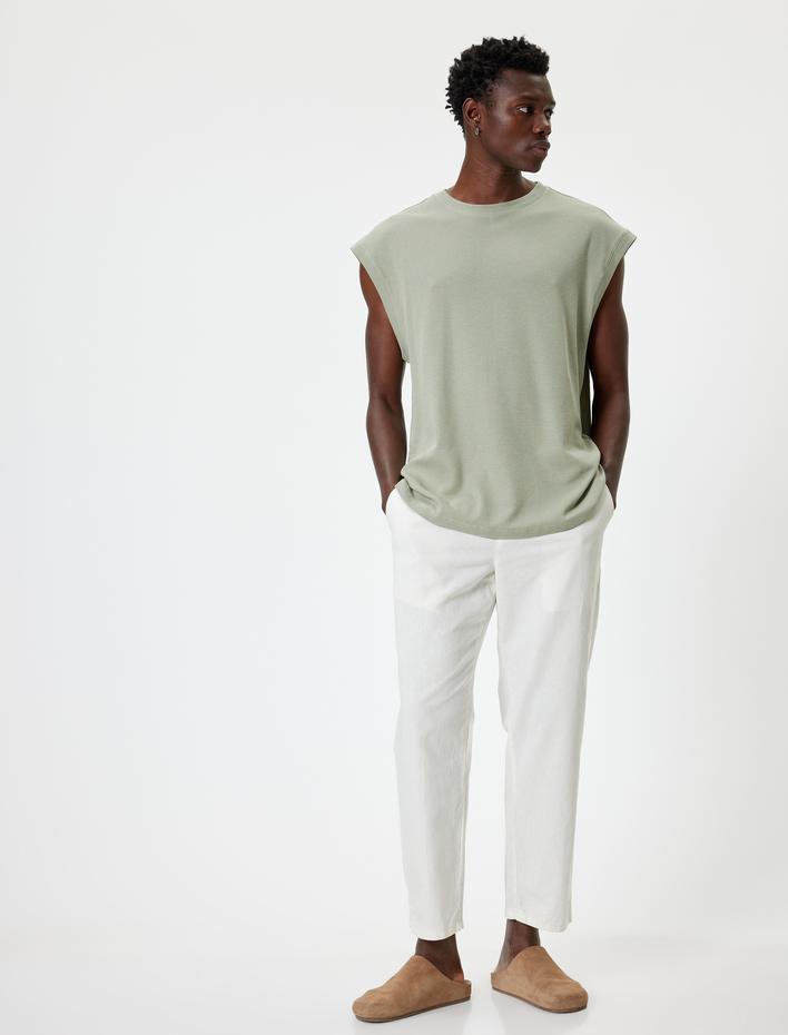  Kolsuz Atlet Bisiklet Yaka Pamuklu