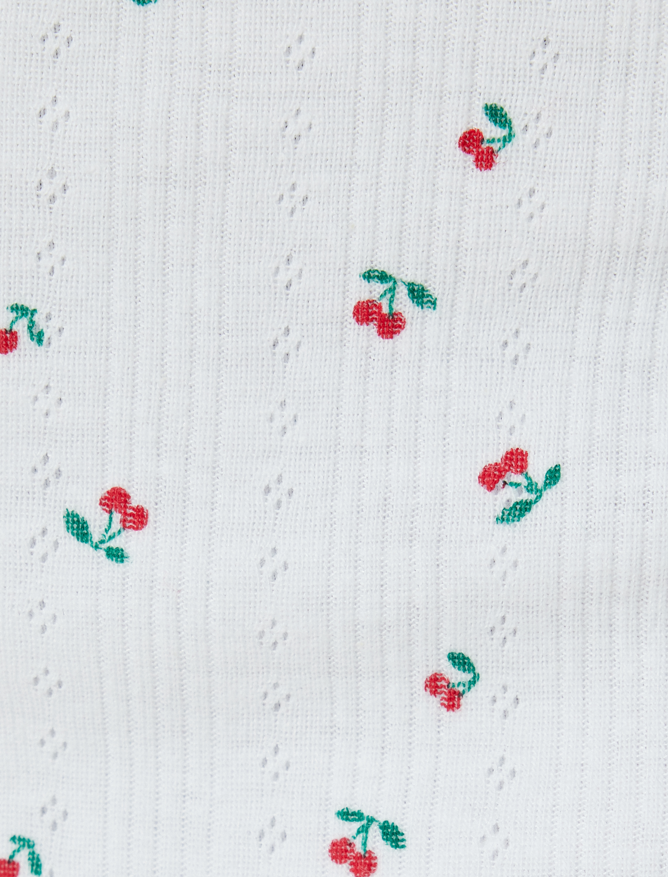 Kiraz Baskılı Şort Etek Pijama Altı Pamuklu