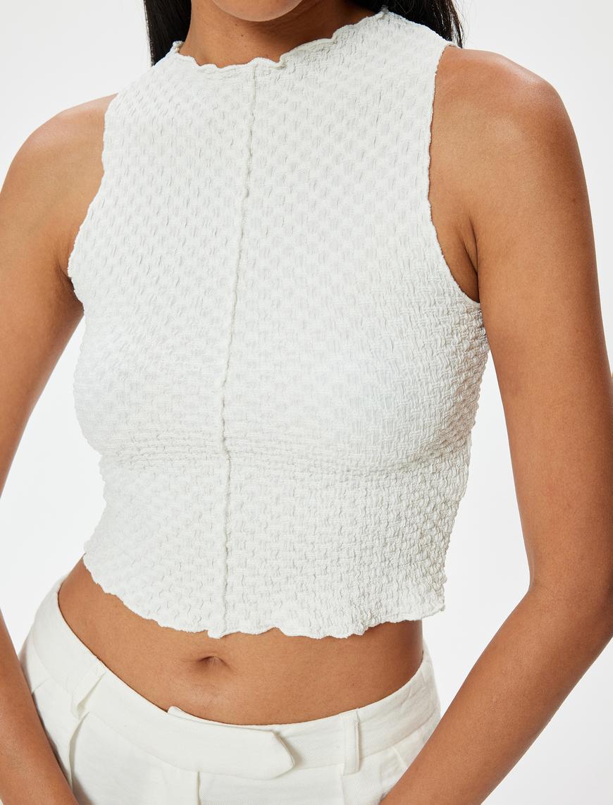   Halter Yaka Atlet Dokulu Slim Fit