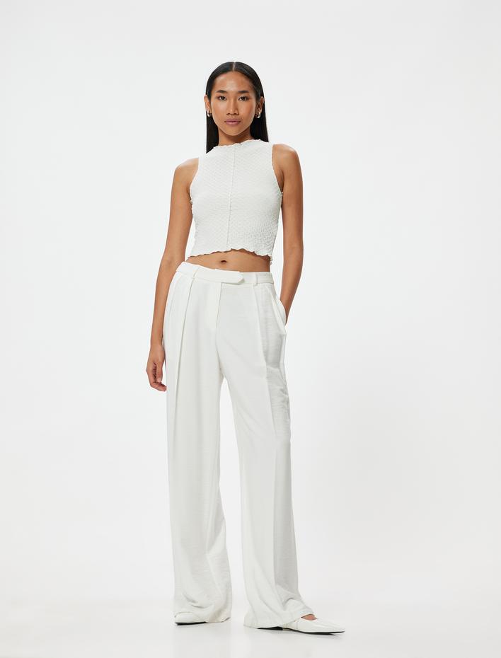  Halter Yaka Atlet Dokulu Slim Fit