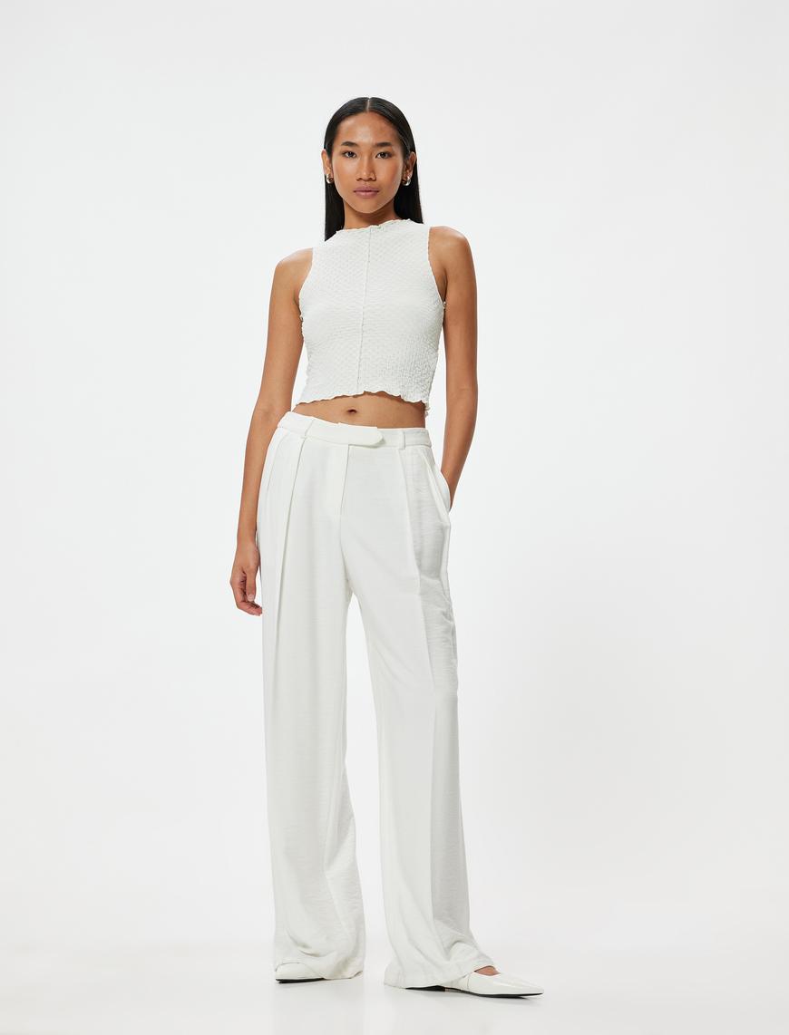   Halter Yaka Atlet Dokulu Slim Fit