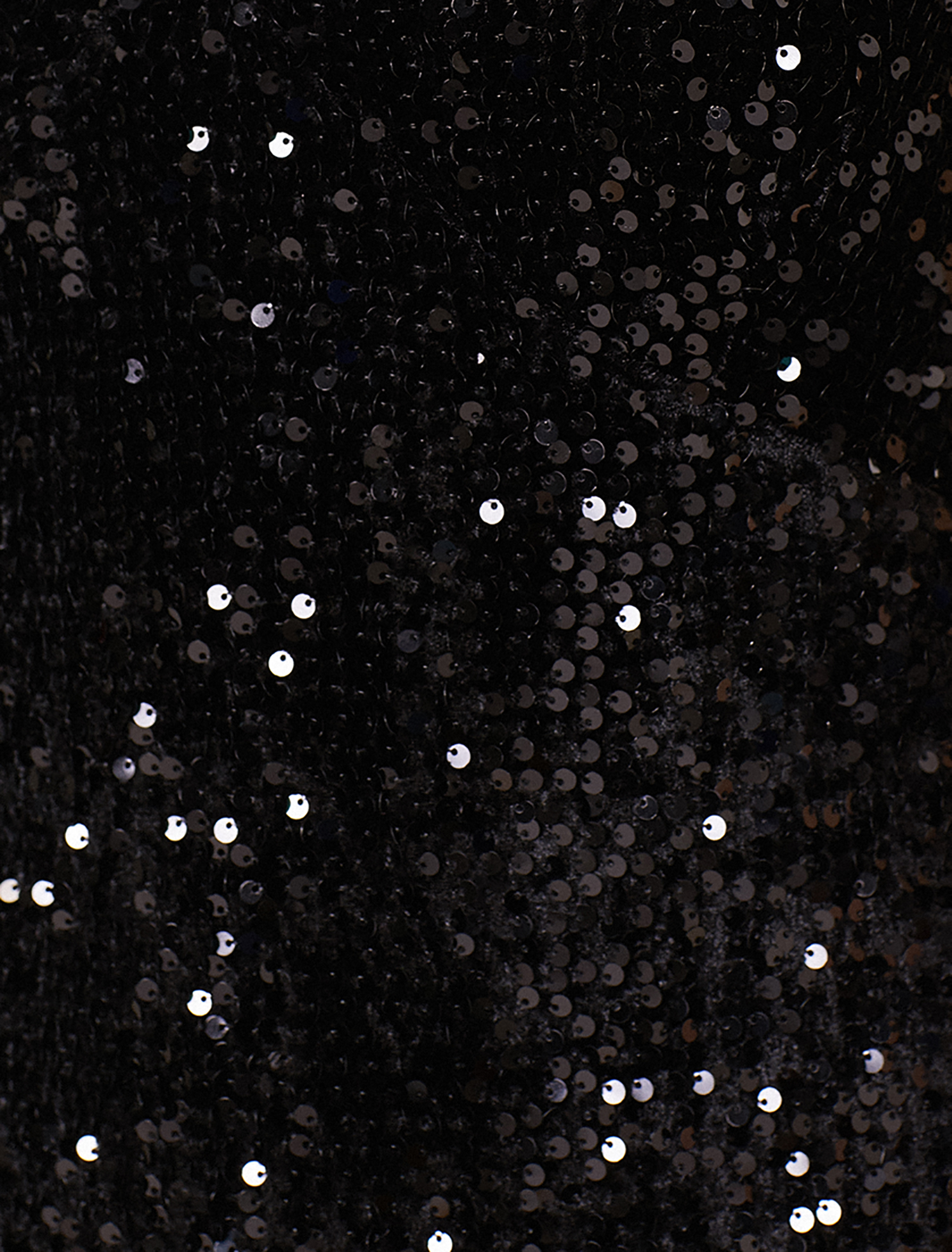   Kadife Abiye Elbise V Yaka Kamisol Mini Payetli