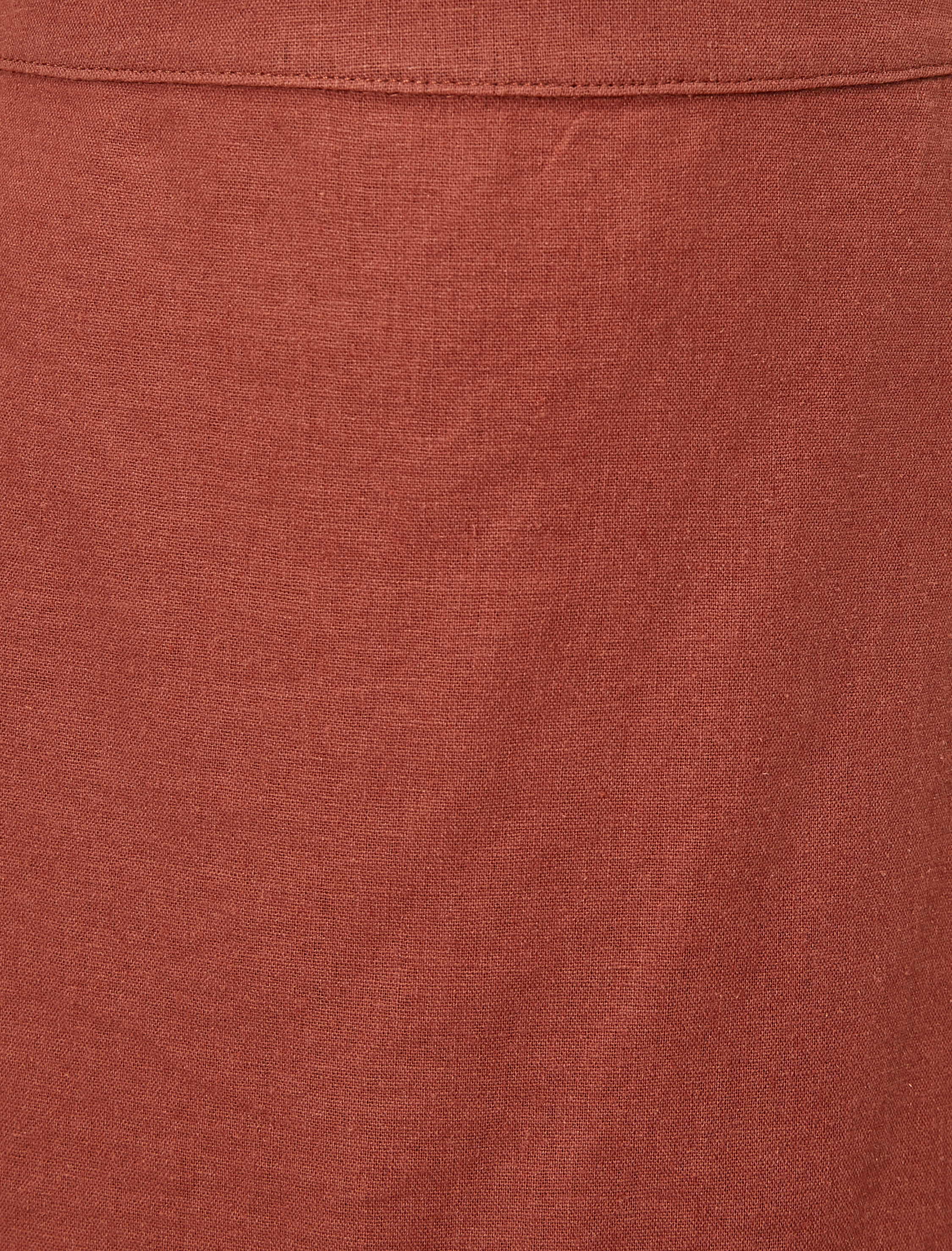   Düğmeli Şort Etek Keten Karışımlı