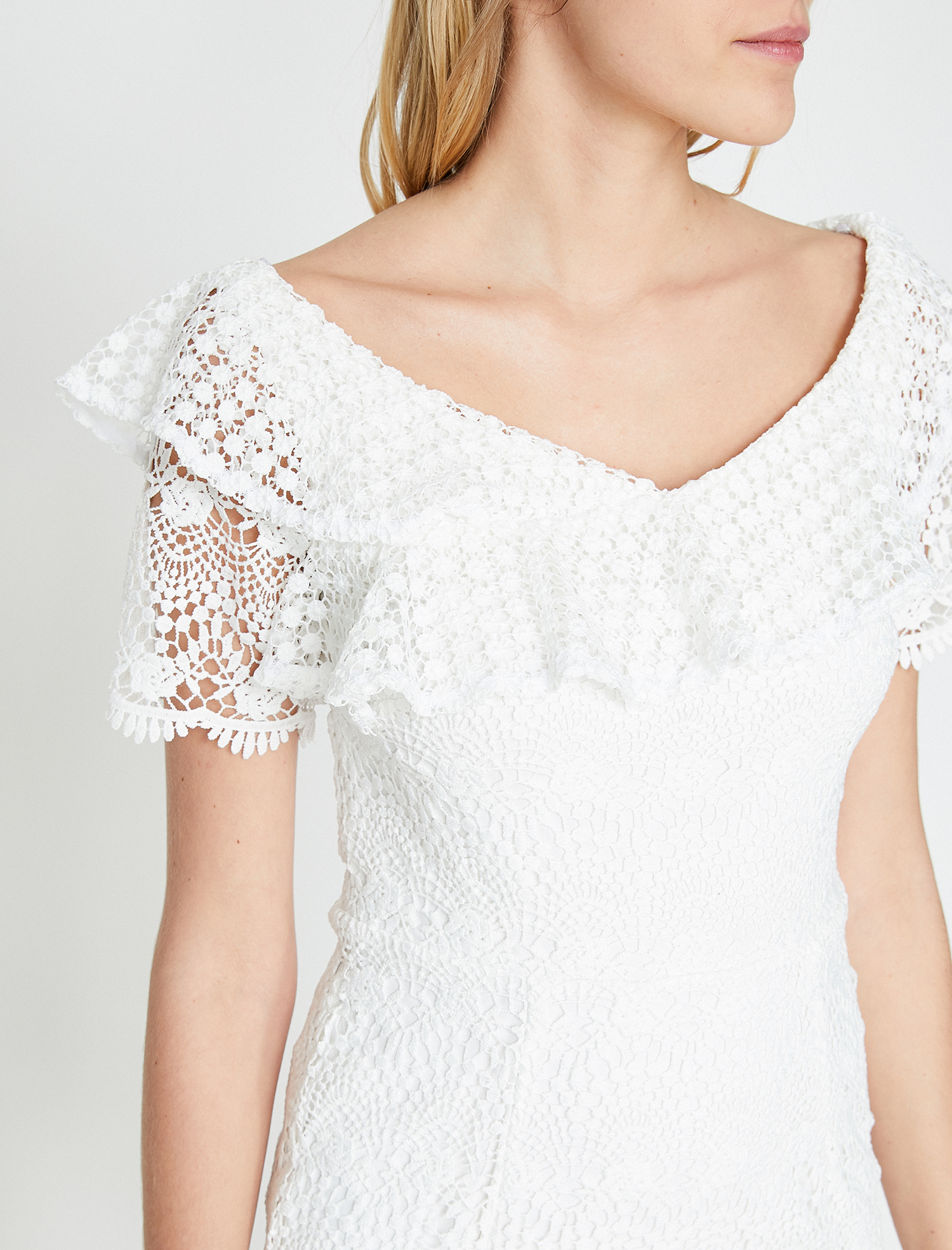   Dantel Detaylı Elbise