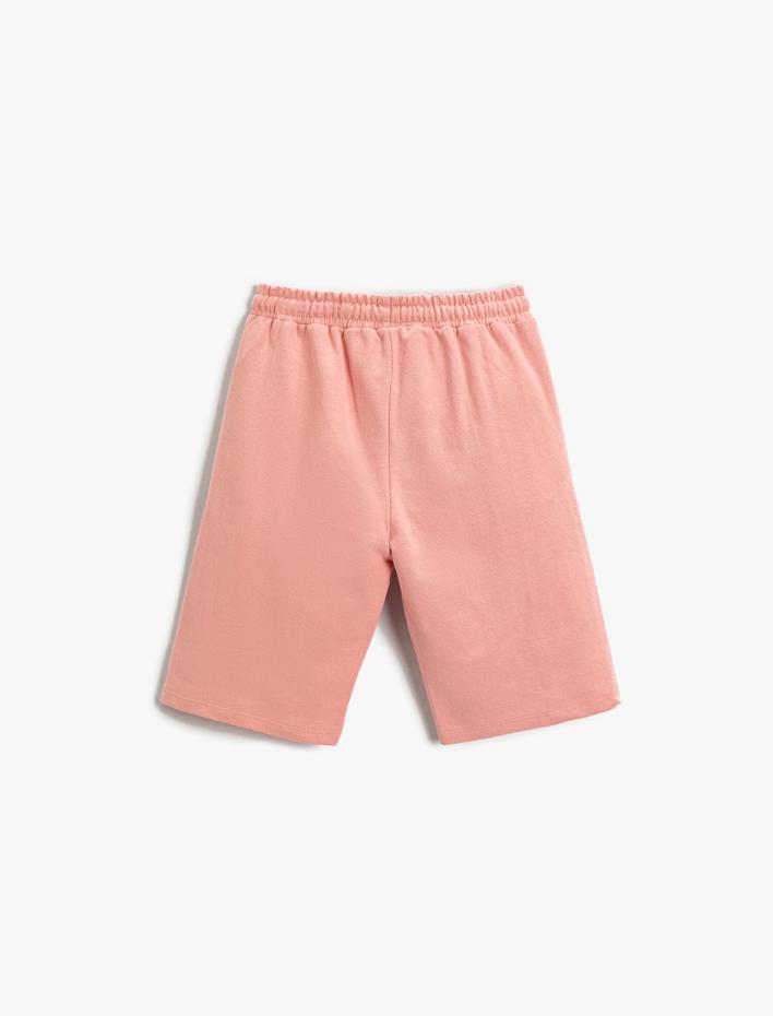 Erkek Çocuk Baskılı Şort Beli Lastikli Diz Üstü Pamuklu