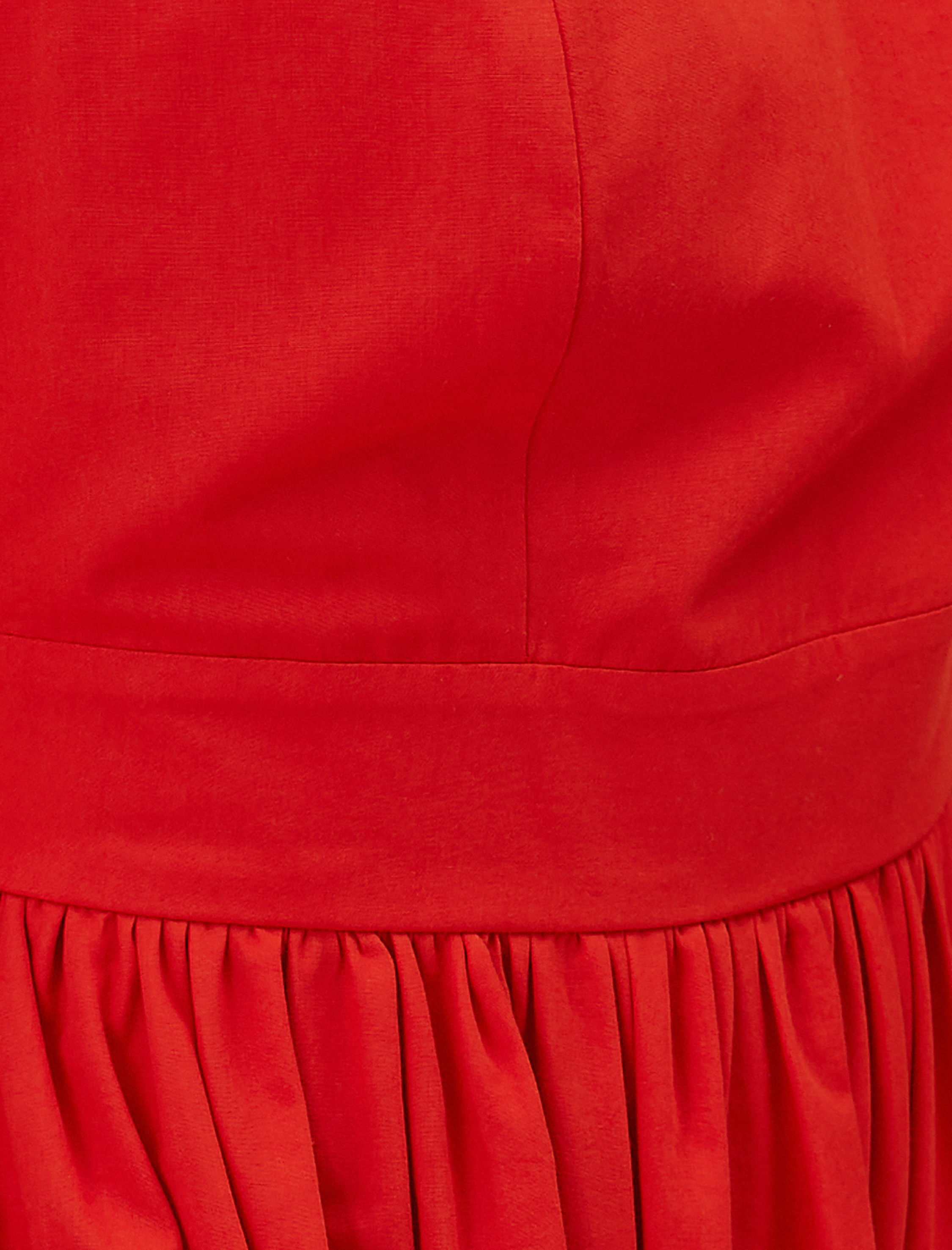   Poplin Elbise Kare Yaka