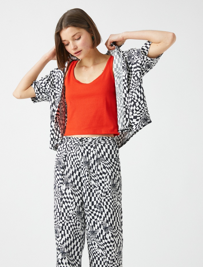  Askılı Kare Yaka Atlet