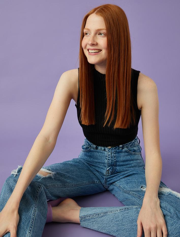  Fitilli Atlet Halter Yaka