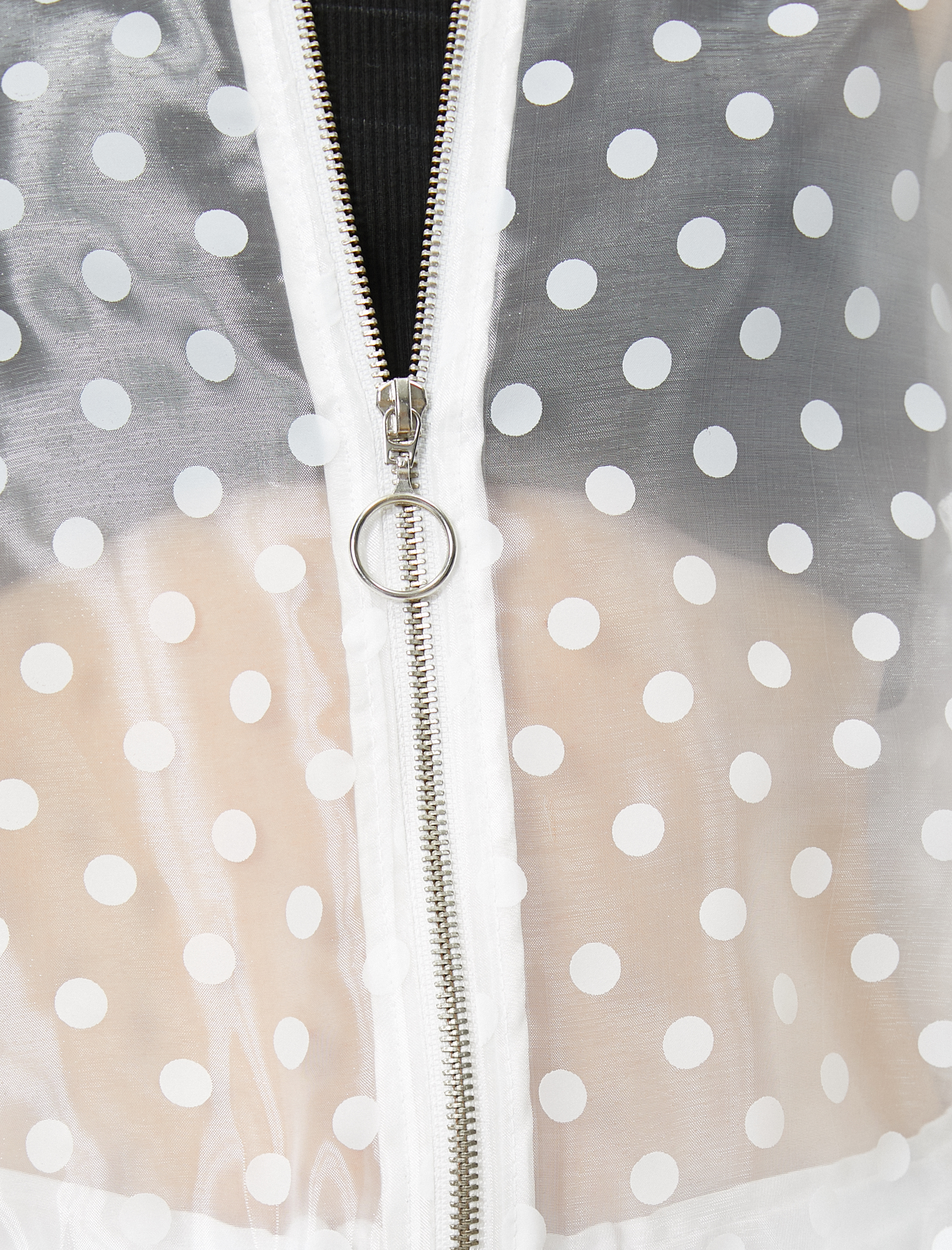   Tül Puantiyeli Ceket