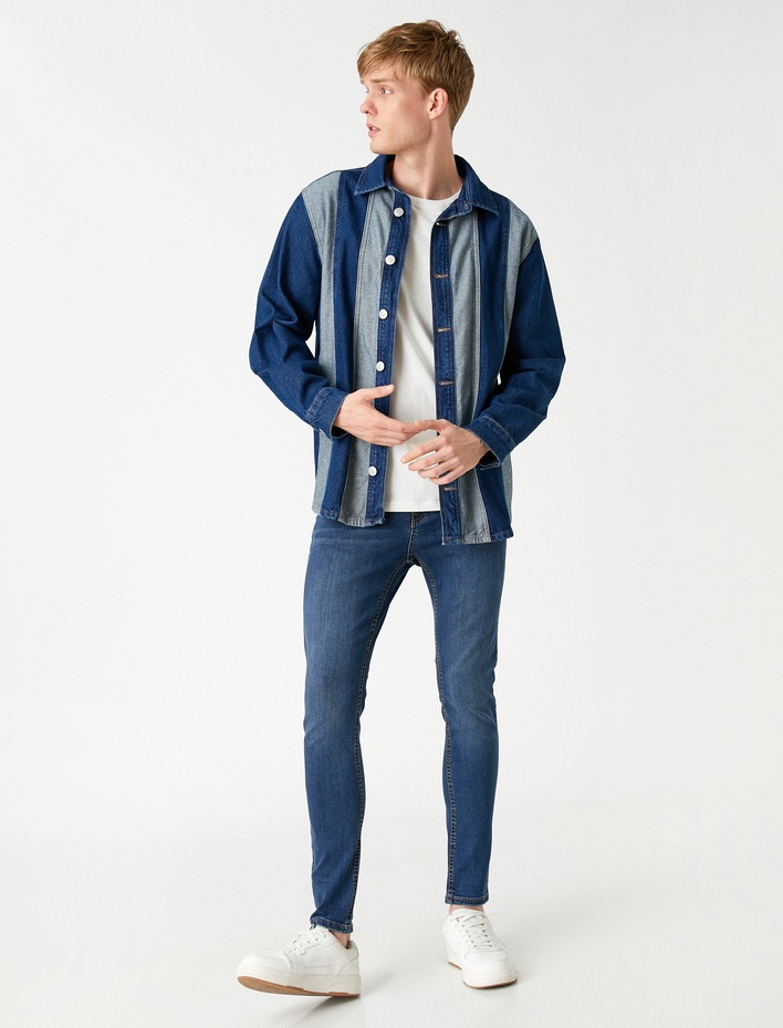  Super Skinny Fit Kot Pantolon - Justin Jean