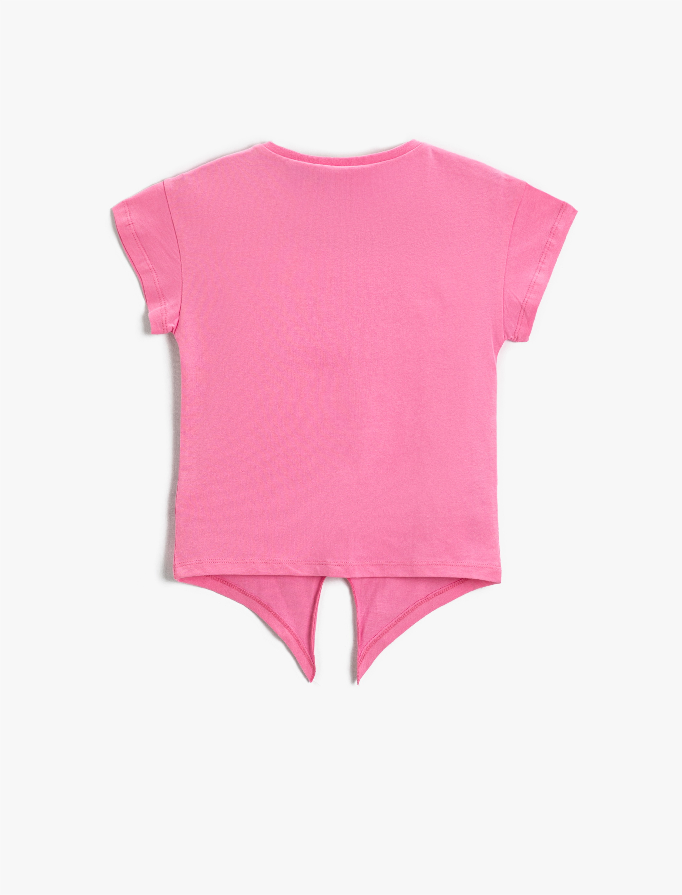  Kız Çocuk Looney Tunes Lisanslı Baskılı Tişört  Bağlama Detaylı