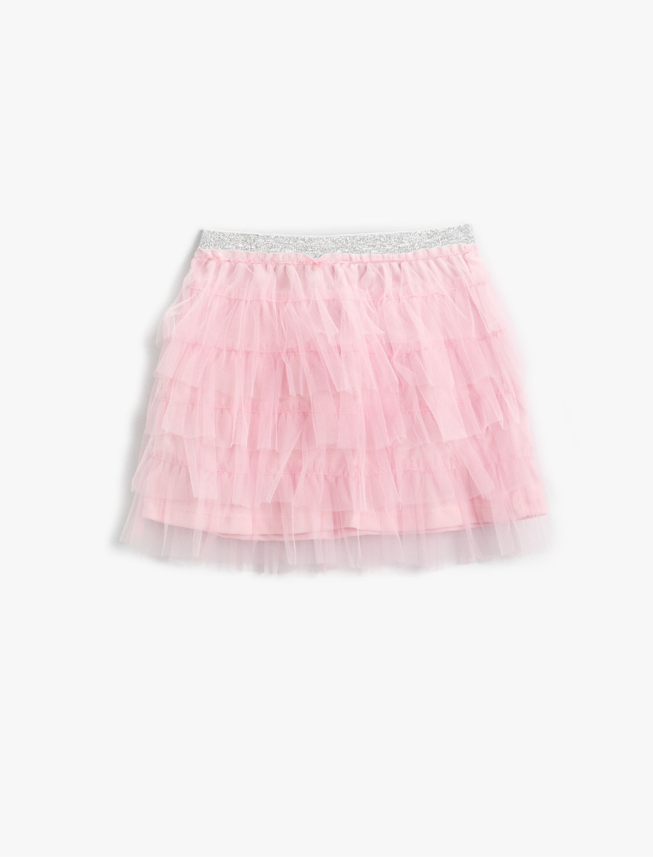  Kız Çocuk Tütü Etek Beli Simli Lastikli