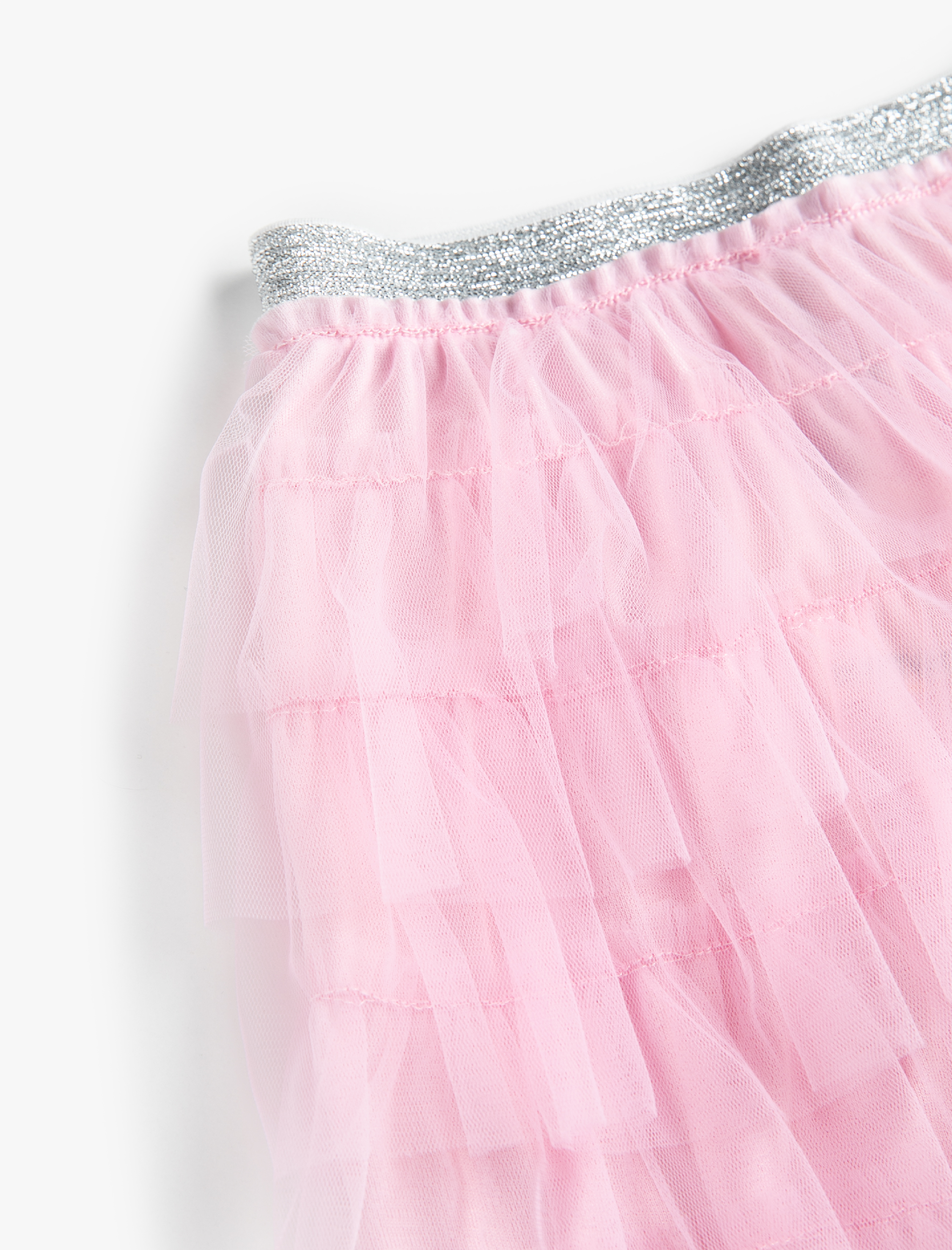  Kız Çocuk Tütü Etek Beli Simli Lastikli