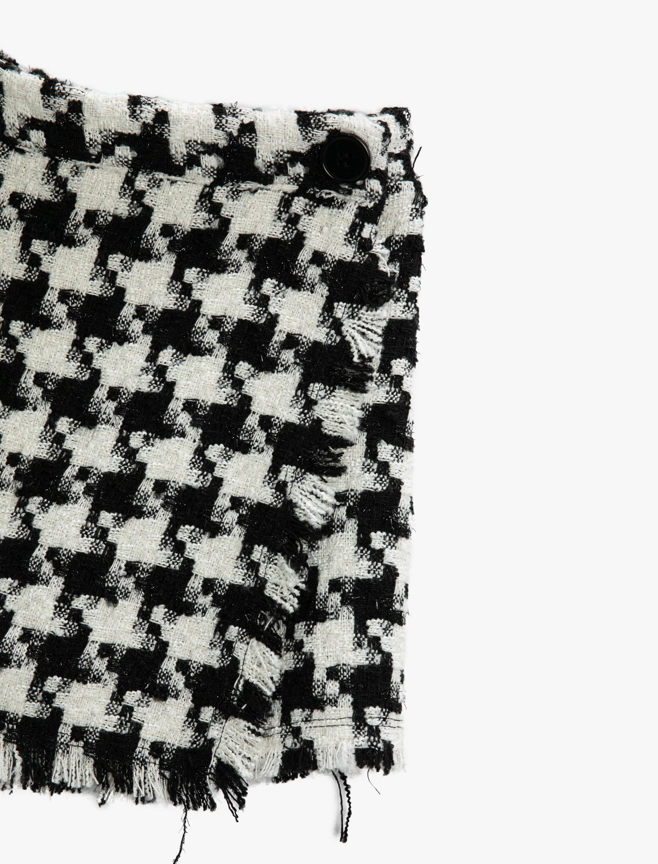  Kız Çocuk Kazayağı Desenli Şort Etek