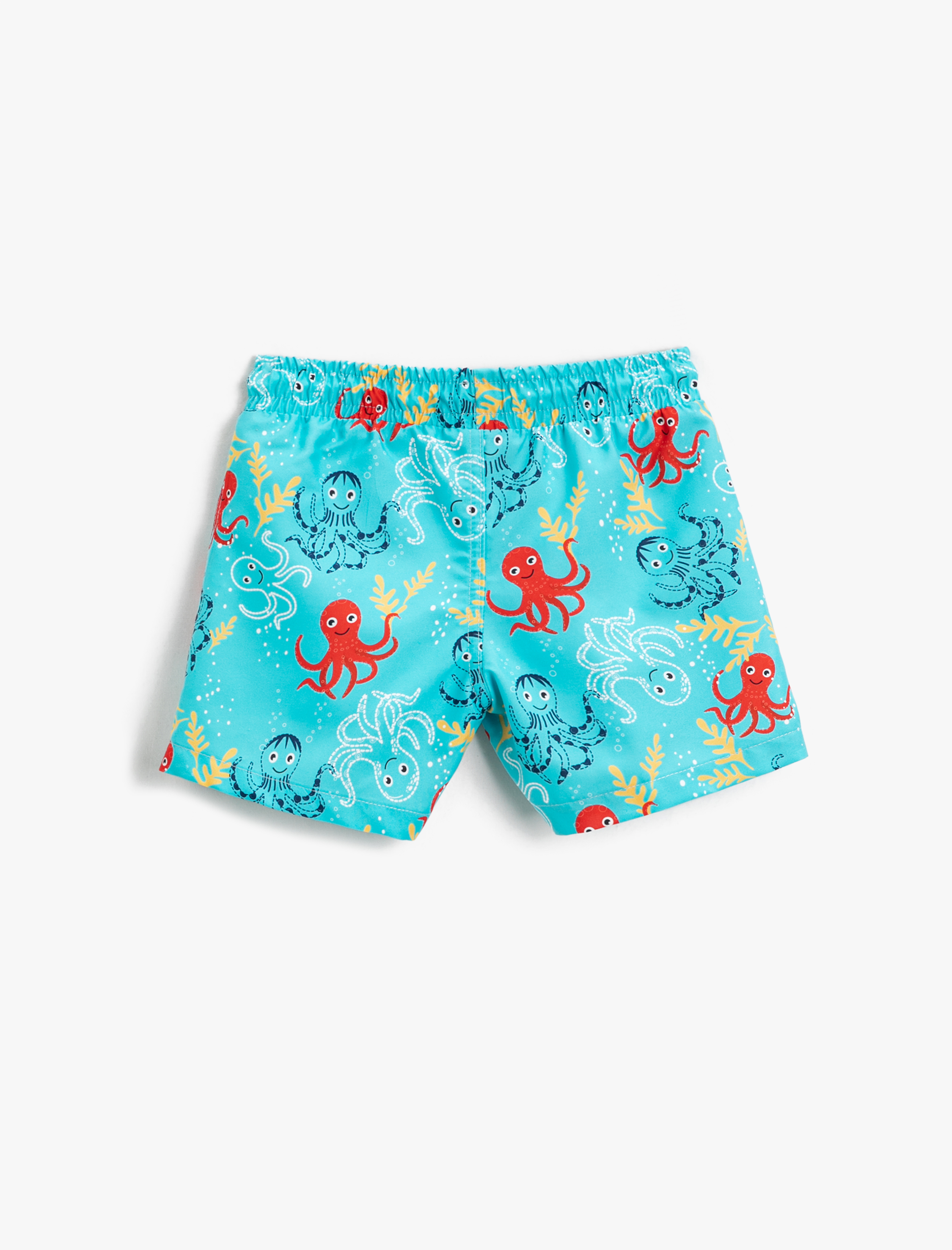  Erkek Çocuk Deniz Şortu Ahtapot Baskılı