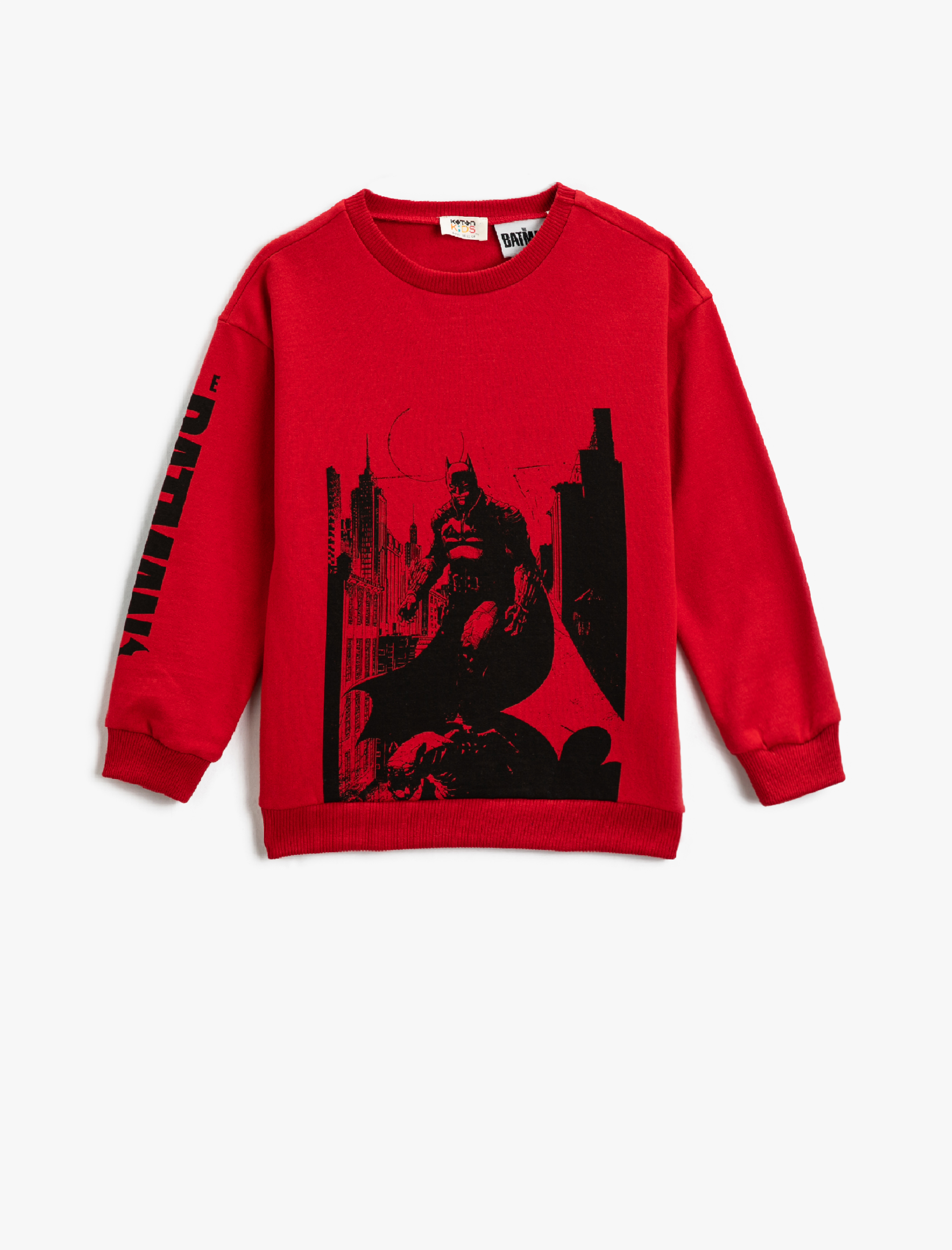  Erkek Çocuk Batman Sweatshirt Baskılı Lisanslı