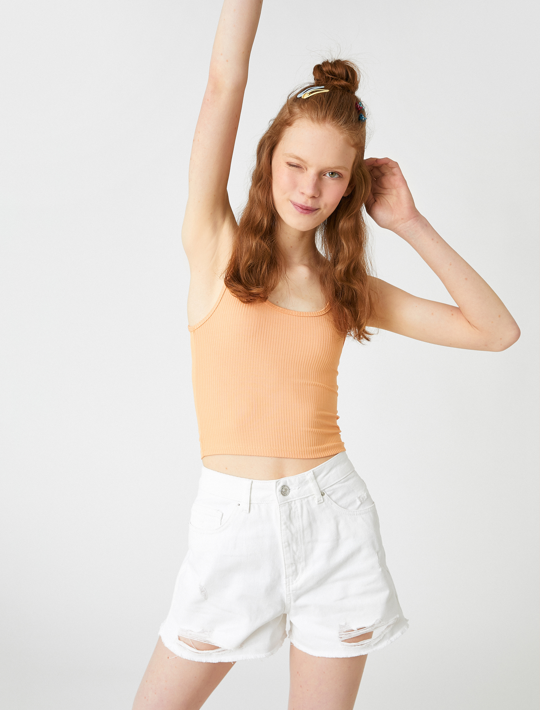   Fitilli Atlet Kalın Askılı Oyuk Yaka