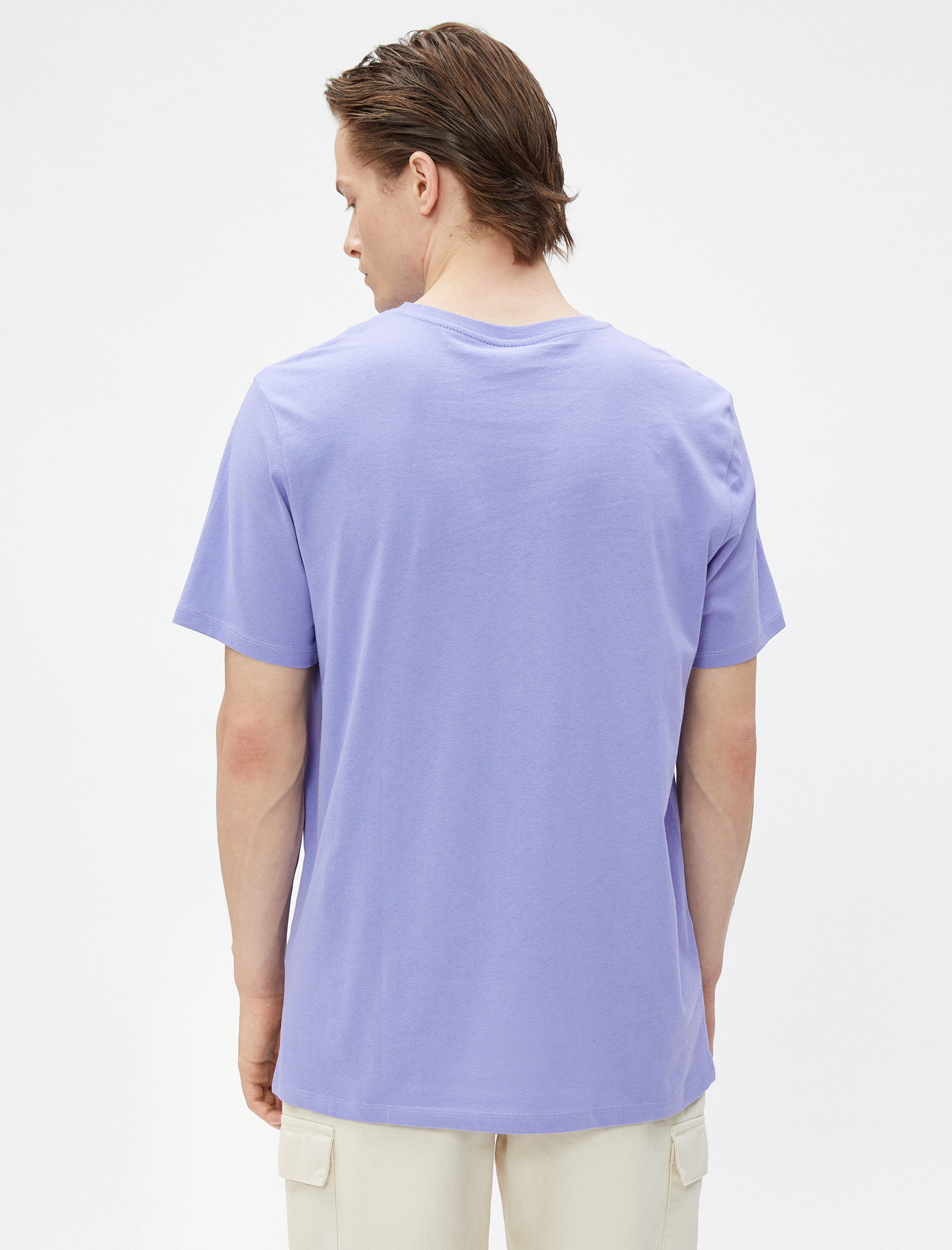   Basic Tişört Bisiklet Yaka Müzik Baskılı