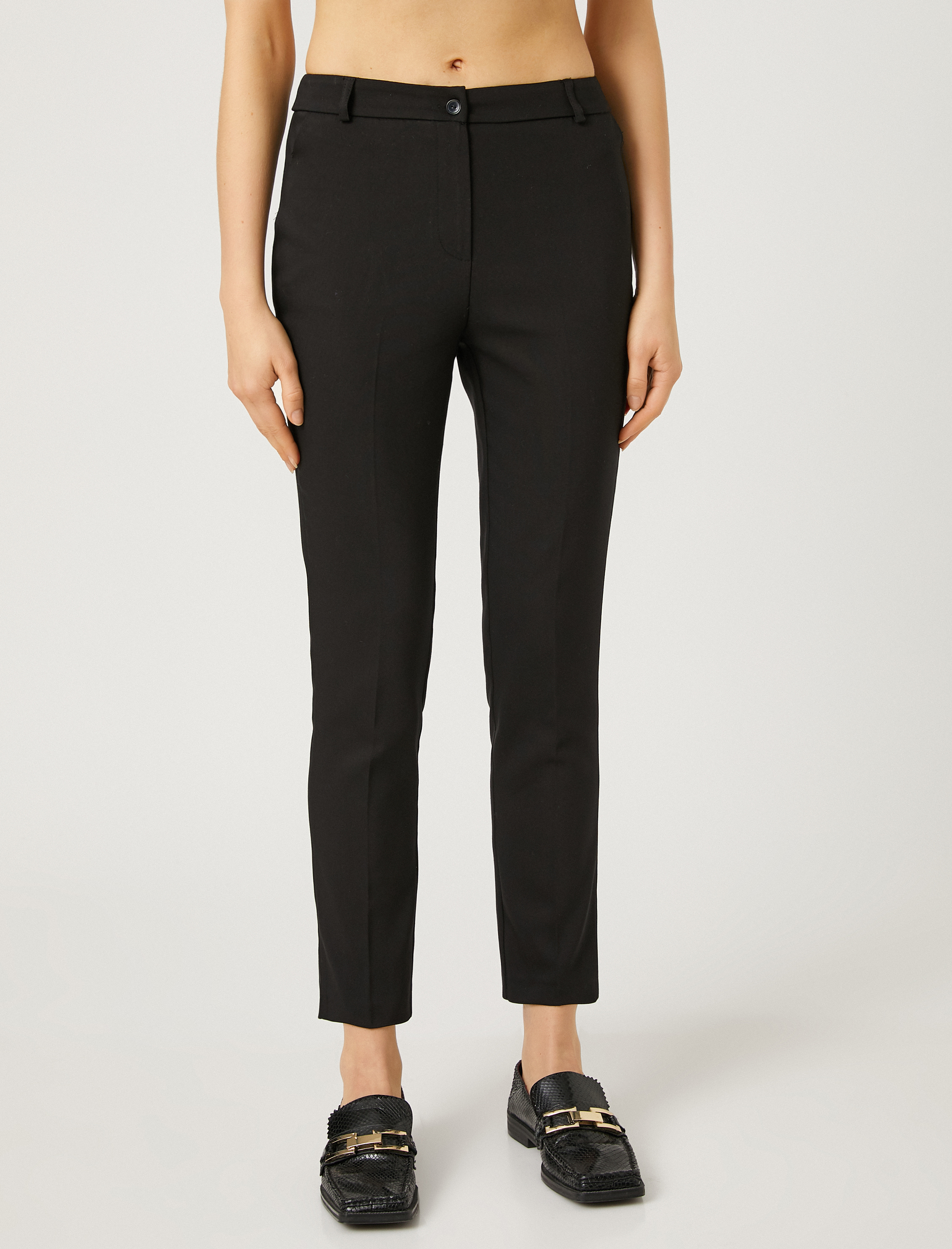   Basic Kumaş Pantolon Normal Bel