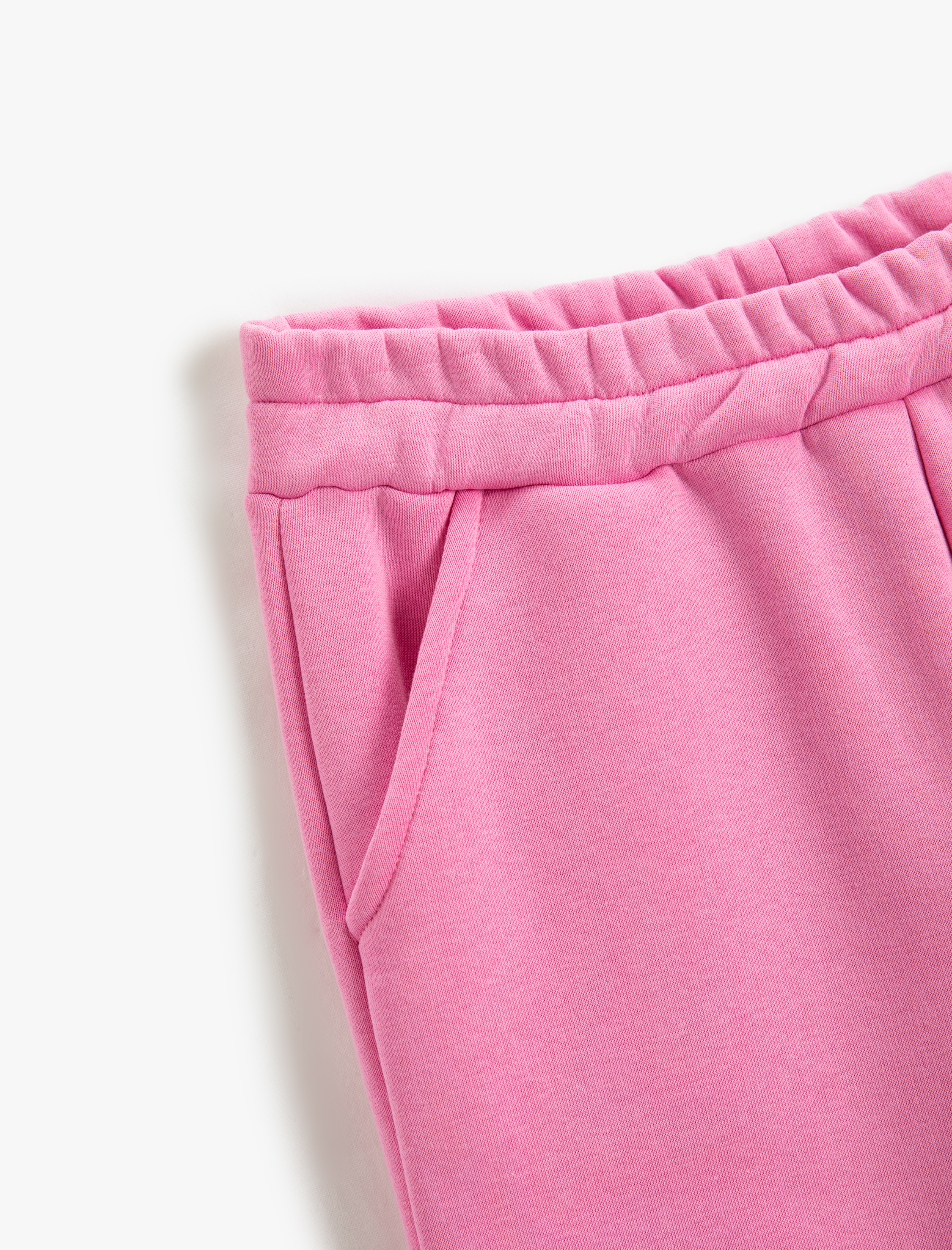  Kız Çocuk Basic Jogger Eşofman Altı Cepli Beli Lastikli