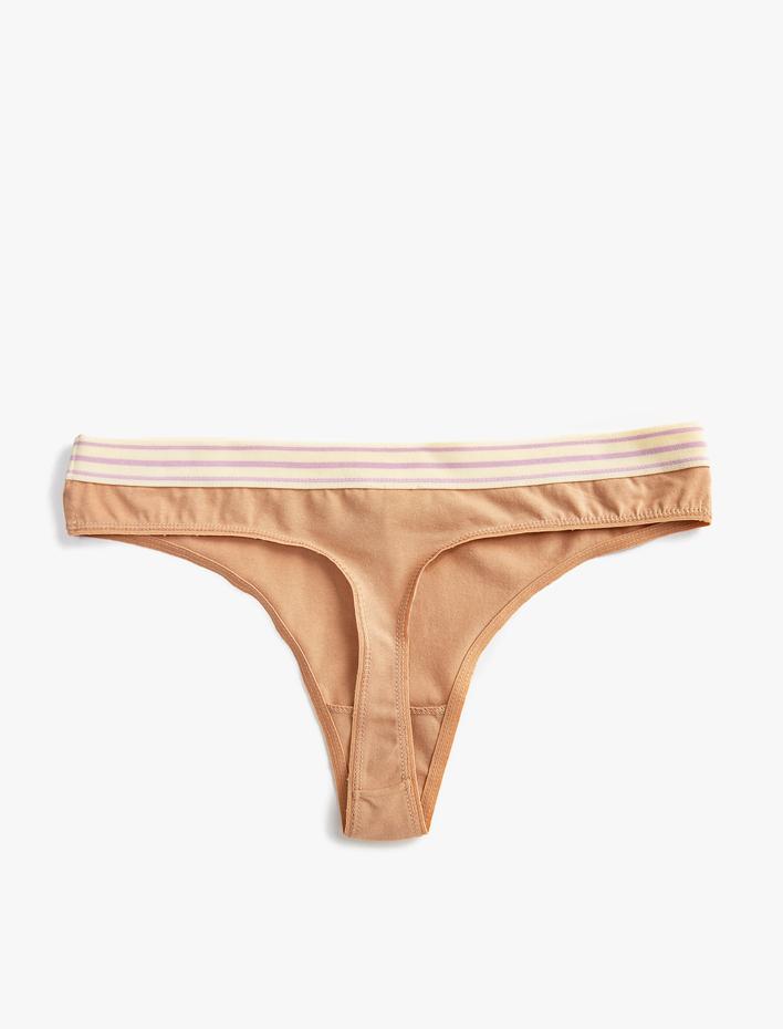  Pamuklu String Külot Baskılı