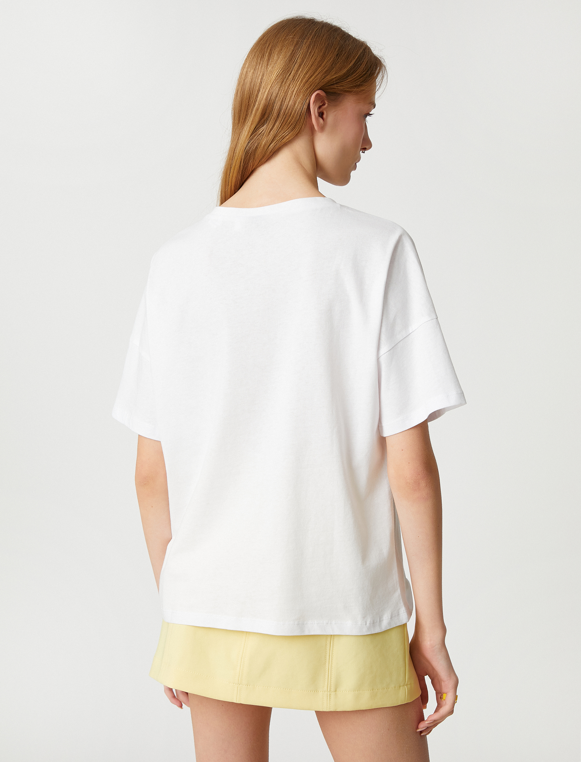   Snoopy Tişört Lisanslı Bisiklet Yaka Pamuklu Kısa Kollu