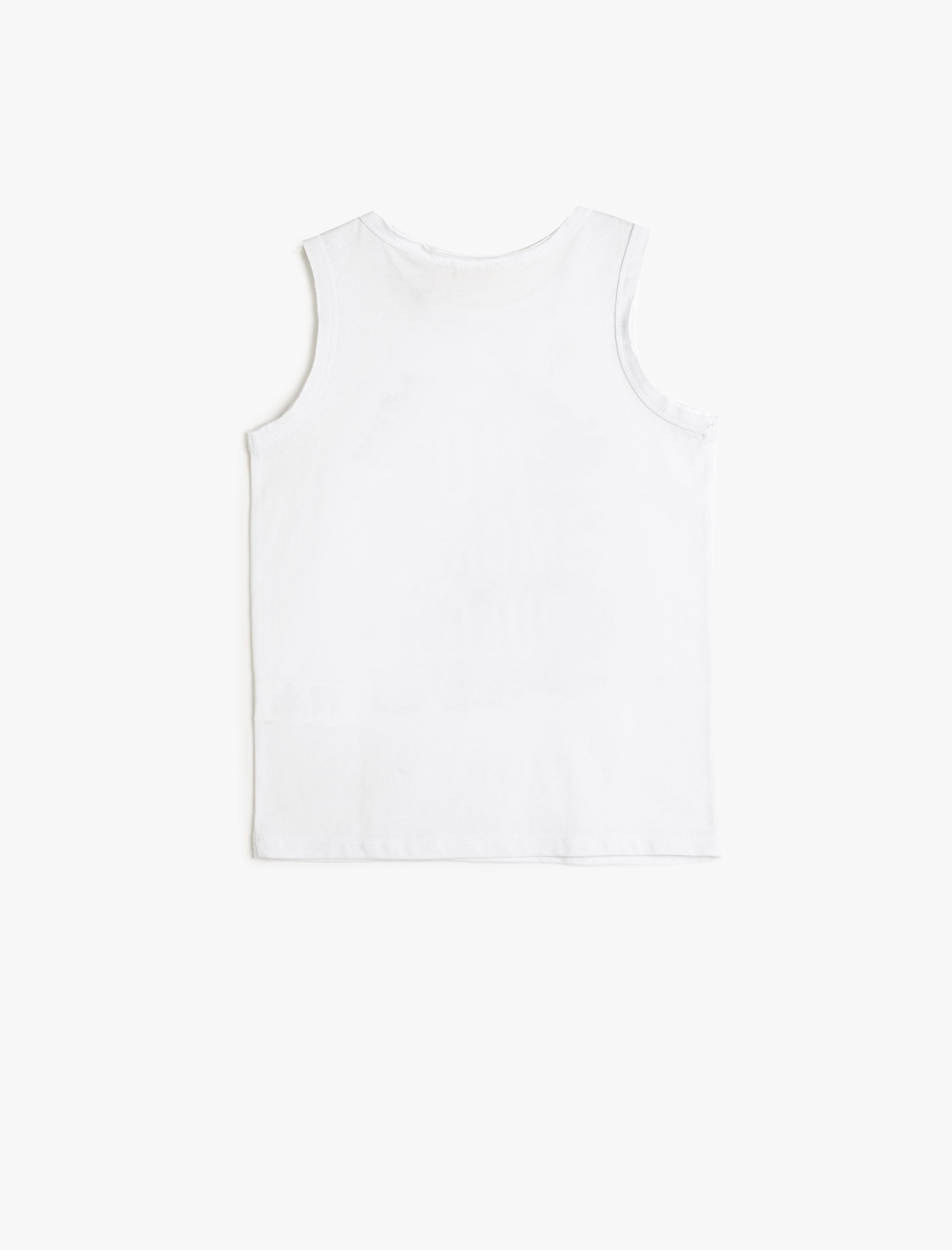  Erkek Çocuk Atlet Baskılı Bisiklet Yaka Pamuklu