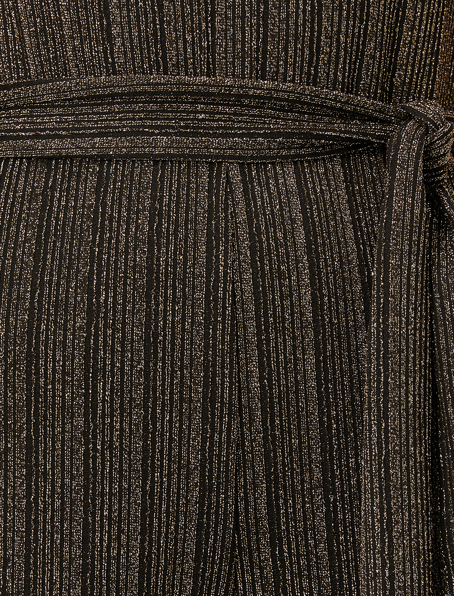   Simli Abiye Tulum Halter Yaka Kuşaklı Geniş Paça