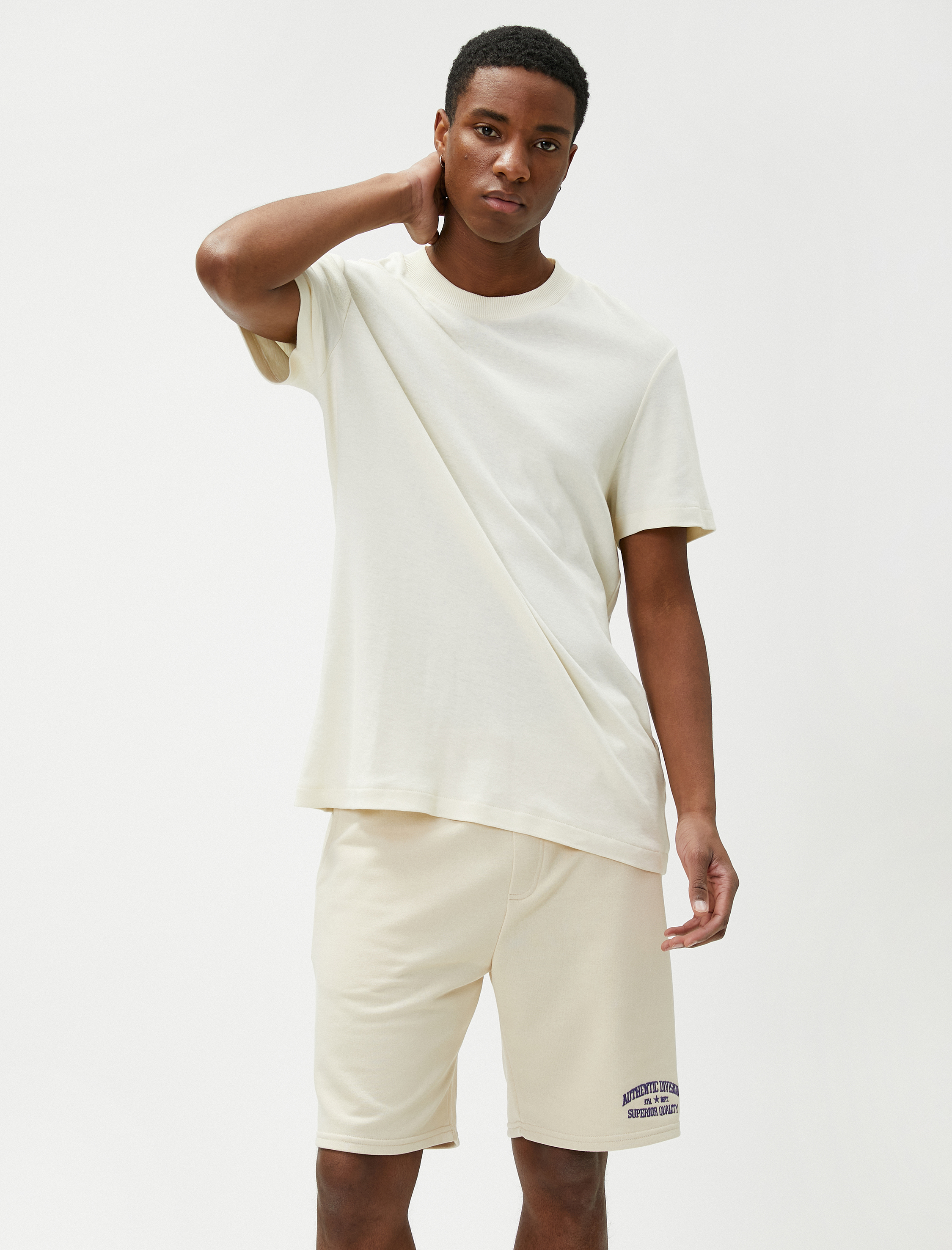   Kolej Şort Beli Bağcıklı Cep Detaylı Baskılı