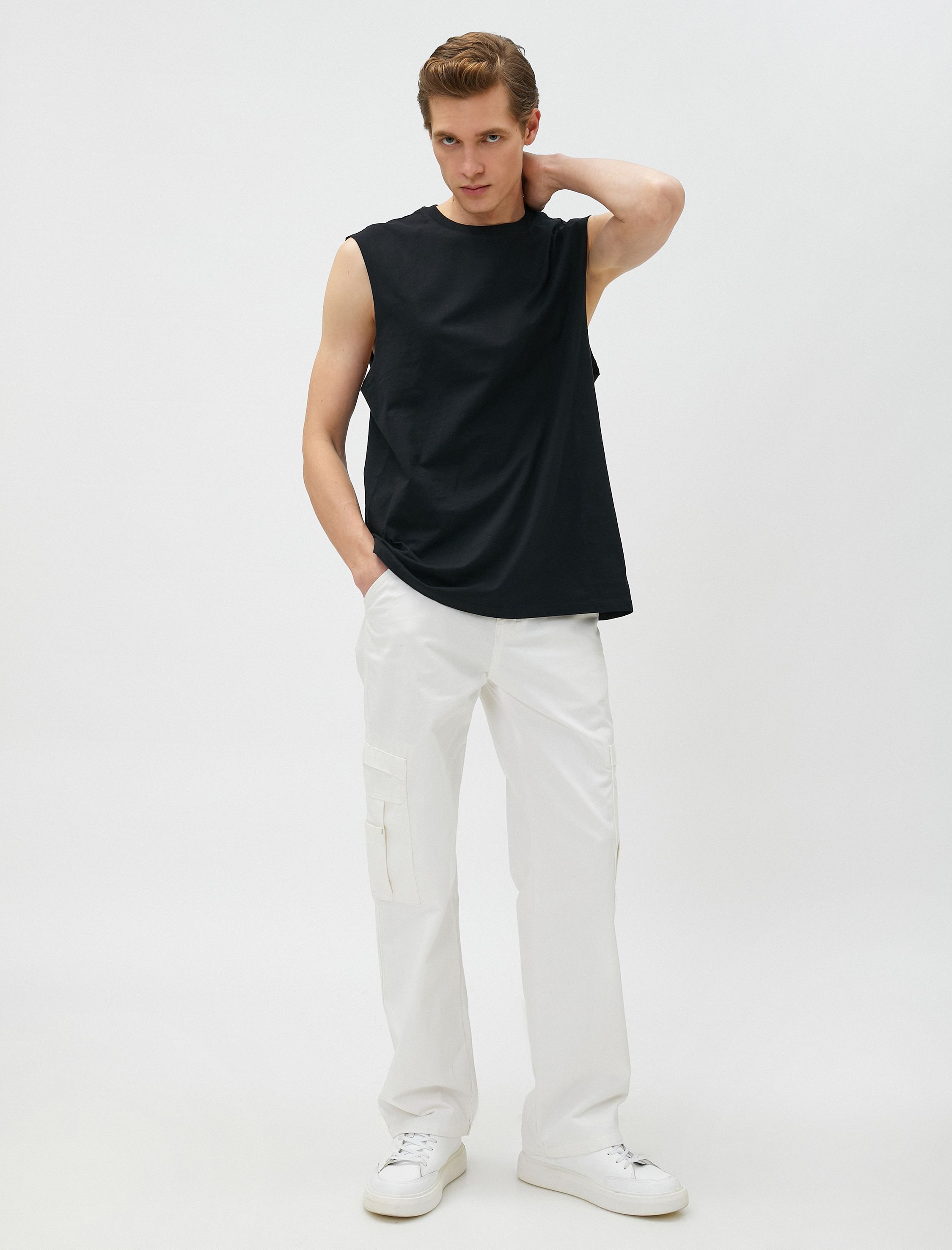   Basic Atlet Bisiklet Yaka Pamuklu