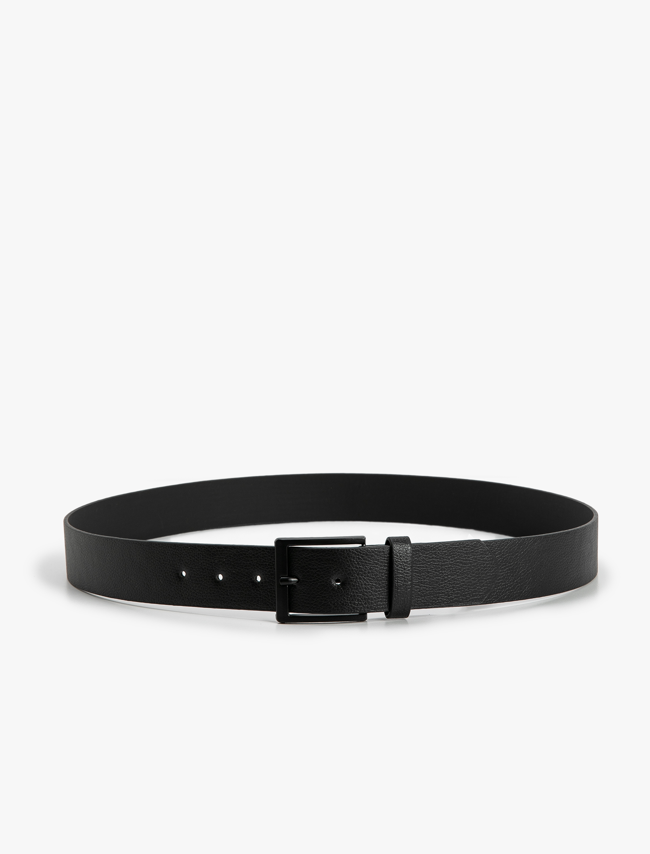  Erkek Kemer Deri Görünümlü Metal Toka Detaylı